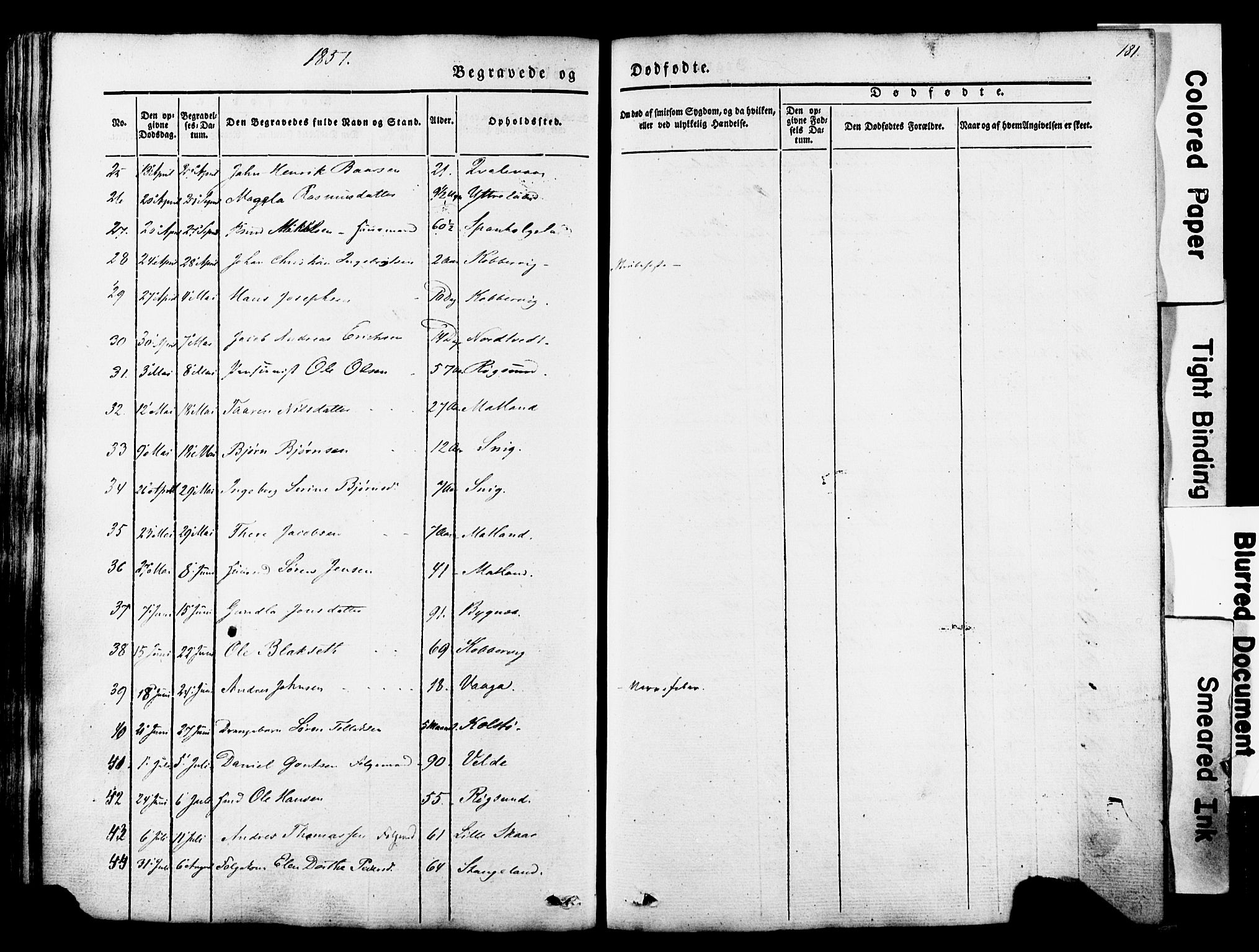 Avaldsnes sokneprestkontor, AV/SAST-A -101851/H/Ha/Haa/L0007: Parish register (official) no. A 7, 1841-1853, p. 181