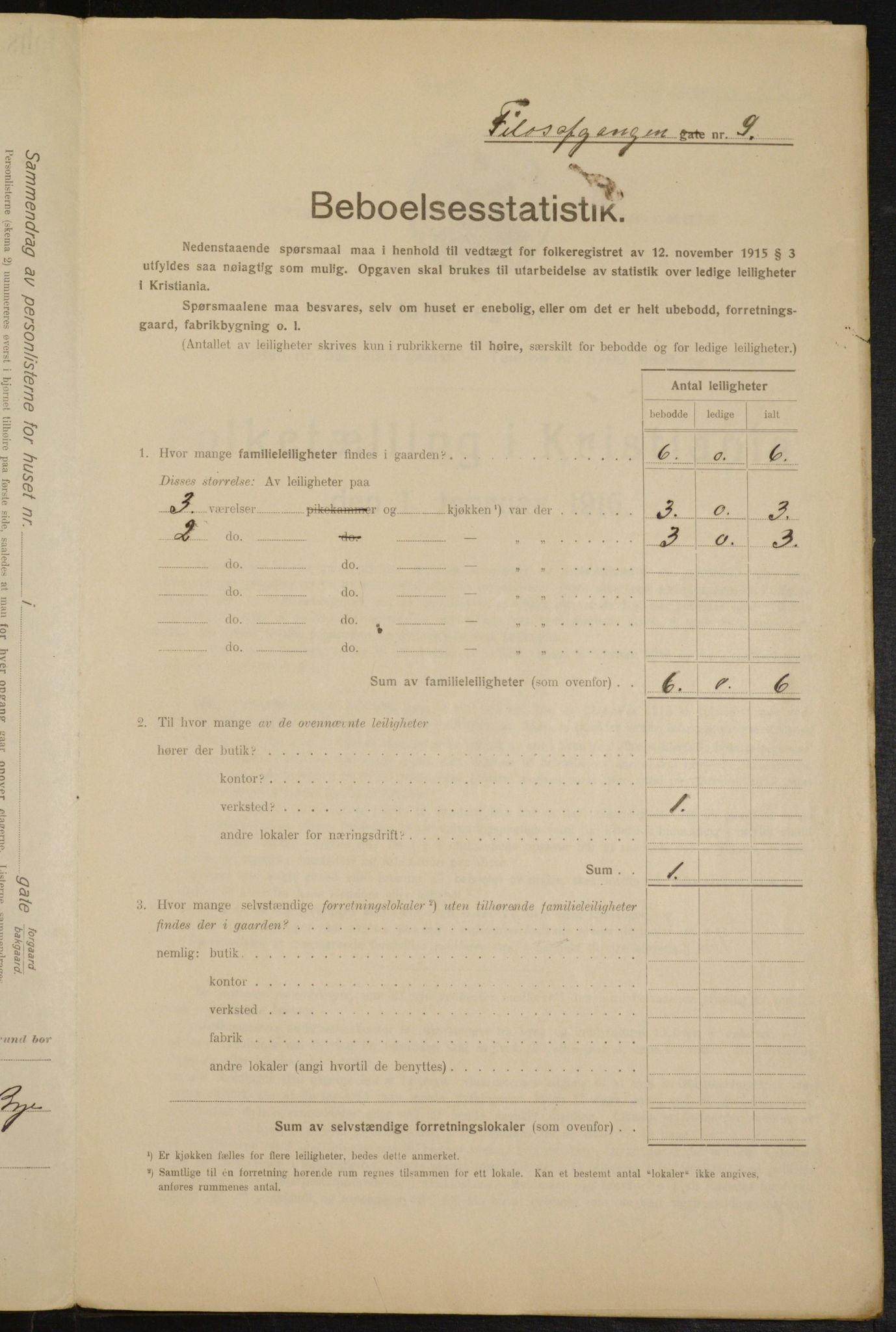 OBA, Municipal Census 1916 for Kristiania, 1916, p. 24651