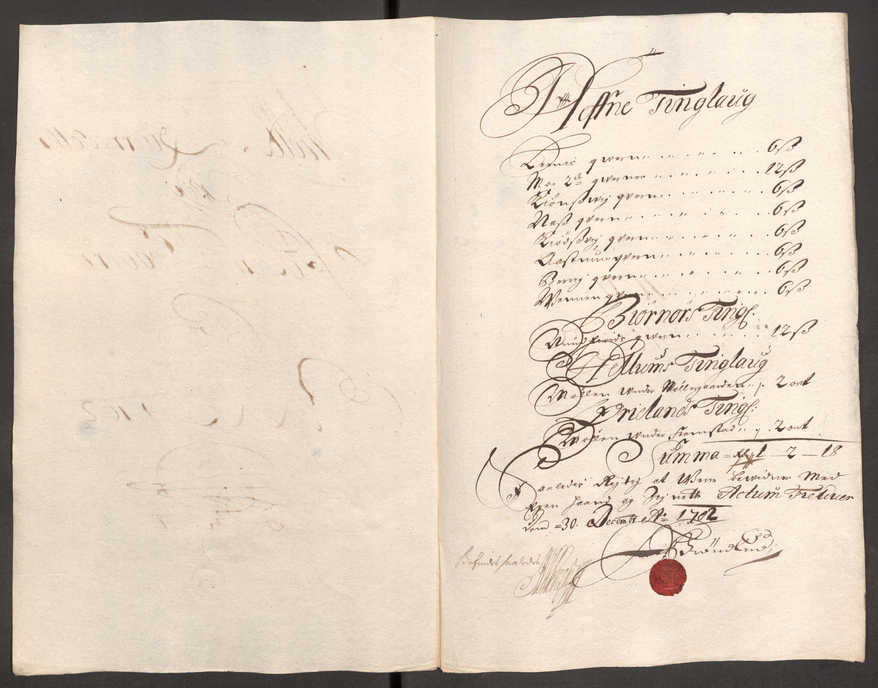 Rentekammeret inntil 1814, Reviderte regnskaper, Fogderegnskap, RA/EA-4092/R57/L3855: Fogderegnskap Fosen, 1702-1703, p. 150