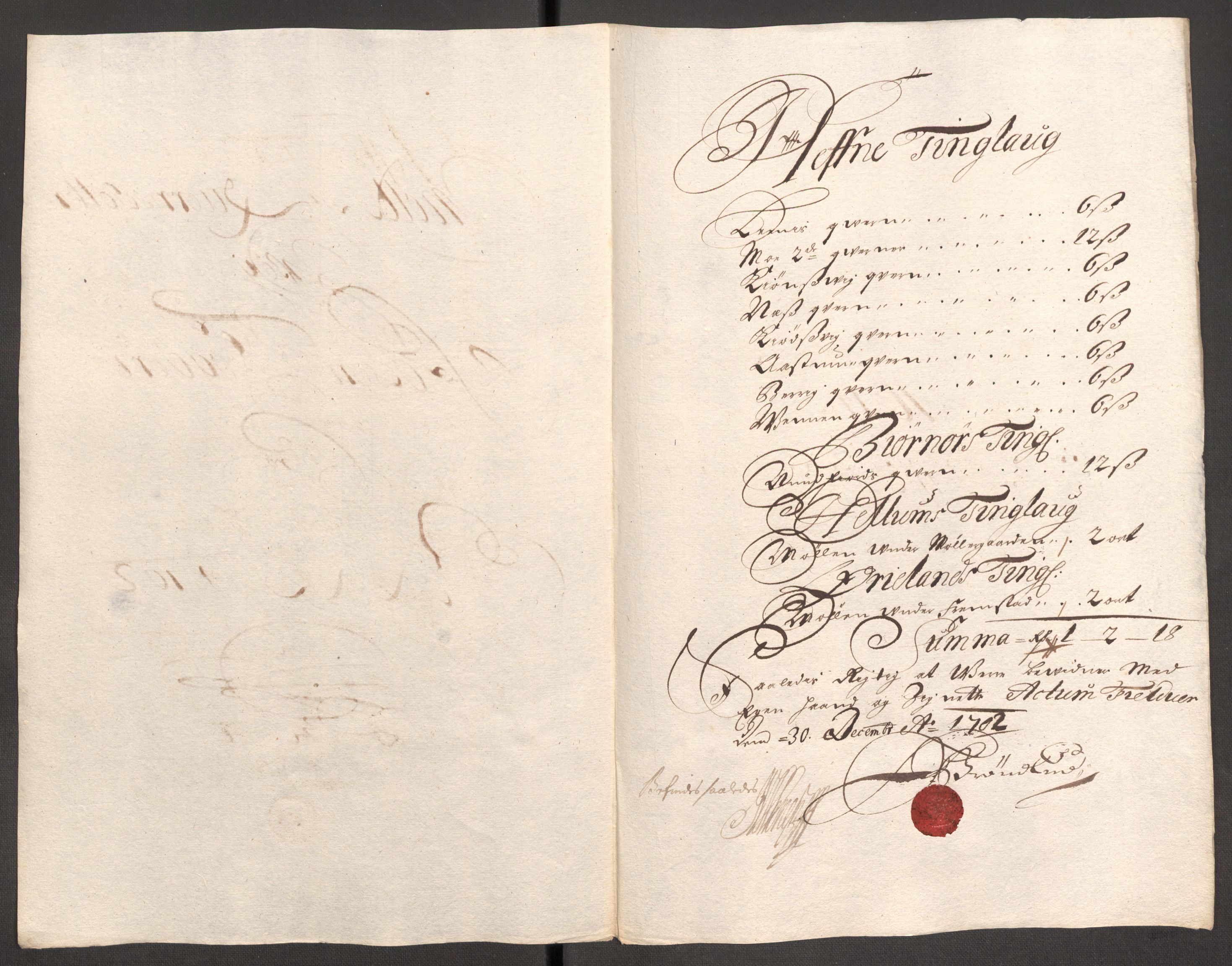 Rentekammeret inntil 1814, Reviderte regnskaper, Fogderegnskap, AV/RA-EA-4092/R57/L3855: Fogderegnskap Fosen, 1702-1703, p. 150