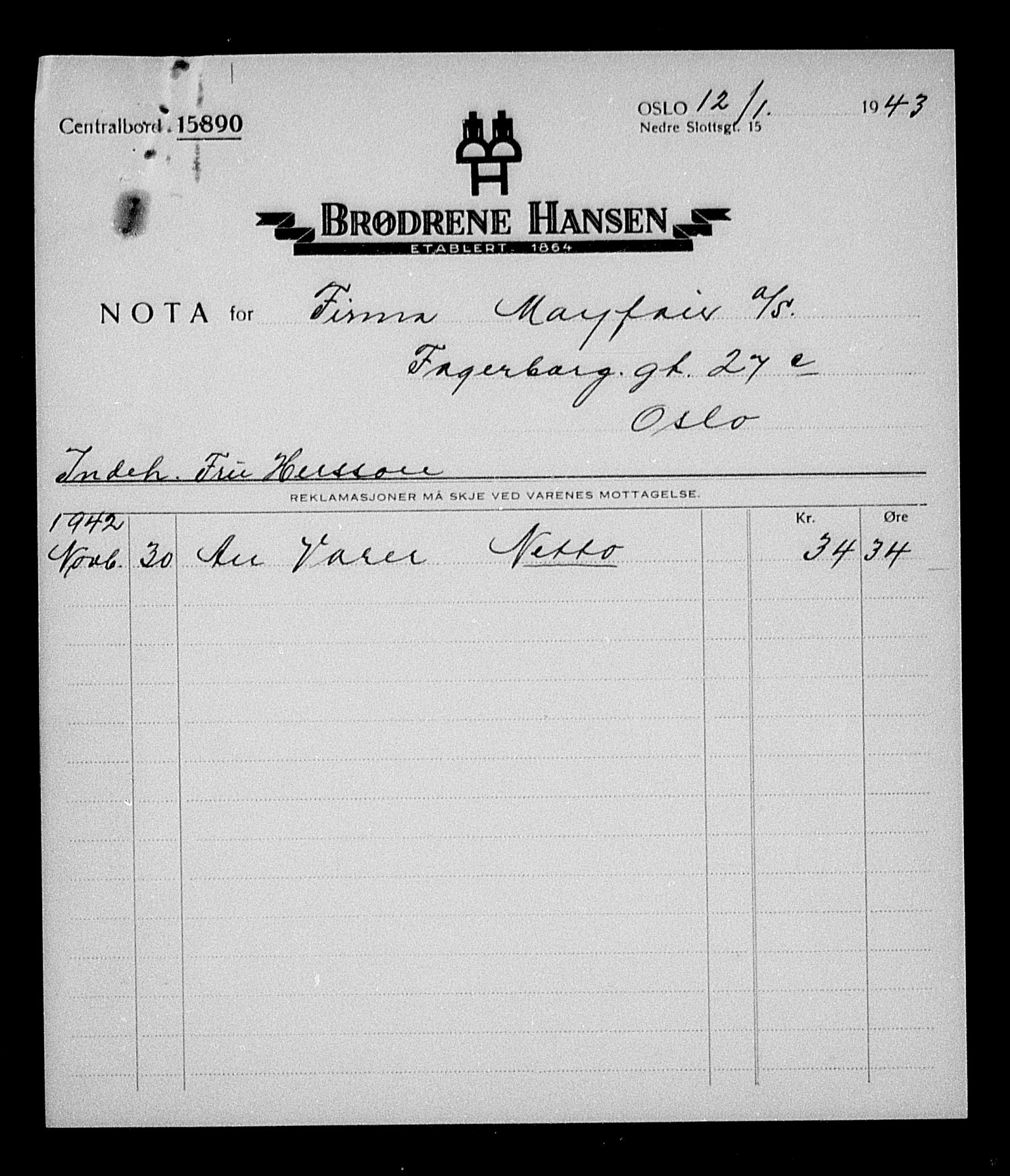 Justisdepartementet, Tilbakeføringskontoret for inndratte formuer, AV/RA-S-1564/H/Hc/Hcc/L0962: --, 1945-1947, p. 786