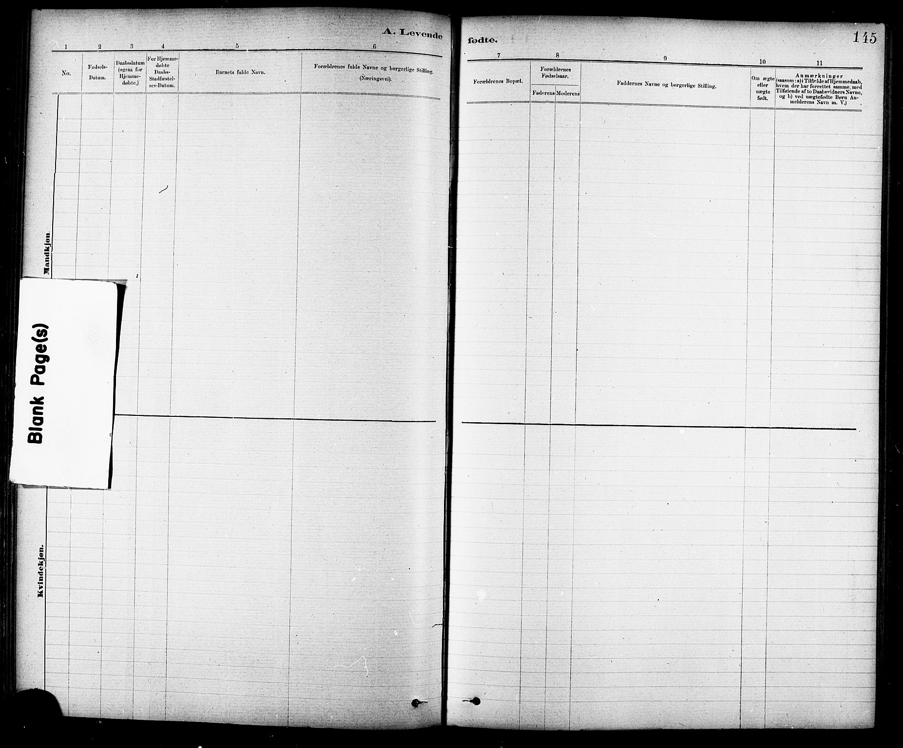 Ministerialprotokoller, klokkerbøker og fødselsregistre - Sør-Trøndelag, SAT/A-1456/691/L1094: Parish register (copy) no. 691C05, 1879-1911, p. 145