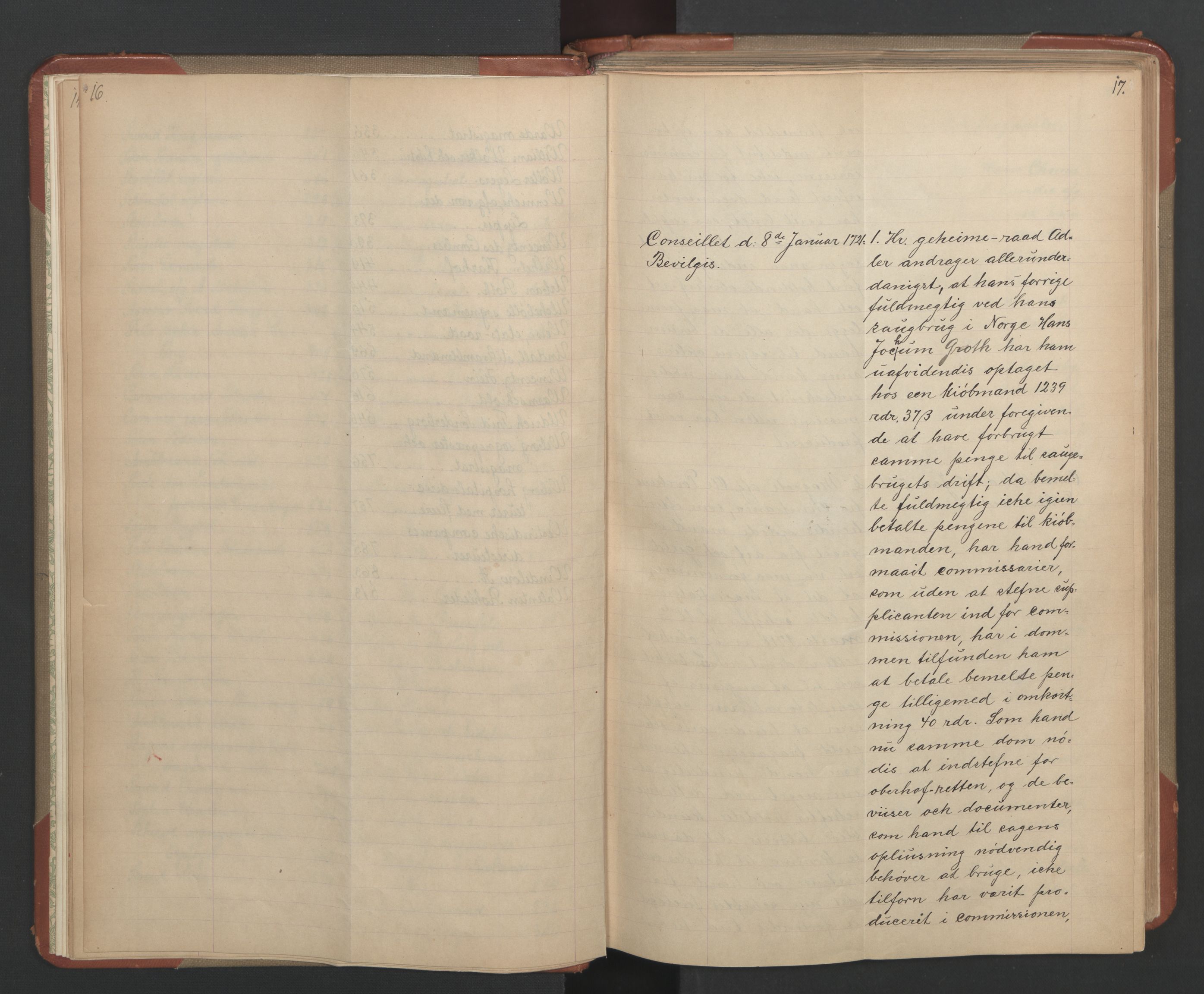 Avskriftsamlingen, AV/RA-EA-4022/F/Fa/L0084: Supplikker, 1721, p. 13