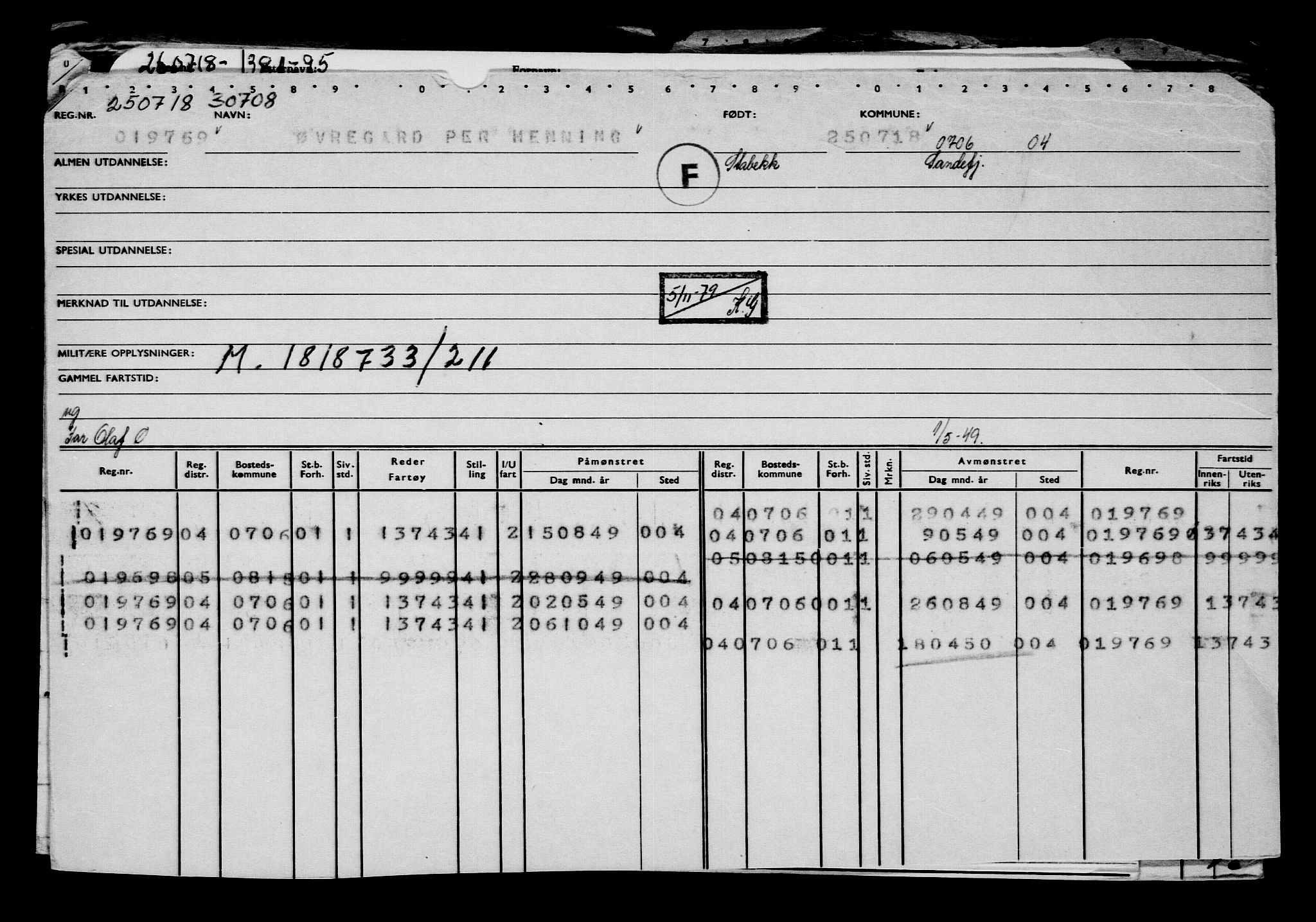 Direktoratet for sjømenn, AV/RA-S-3545/G/Gb/L0160: Hovedkort, 1918, p. 510