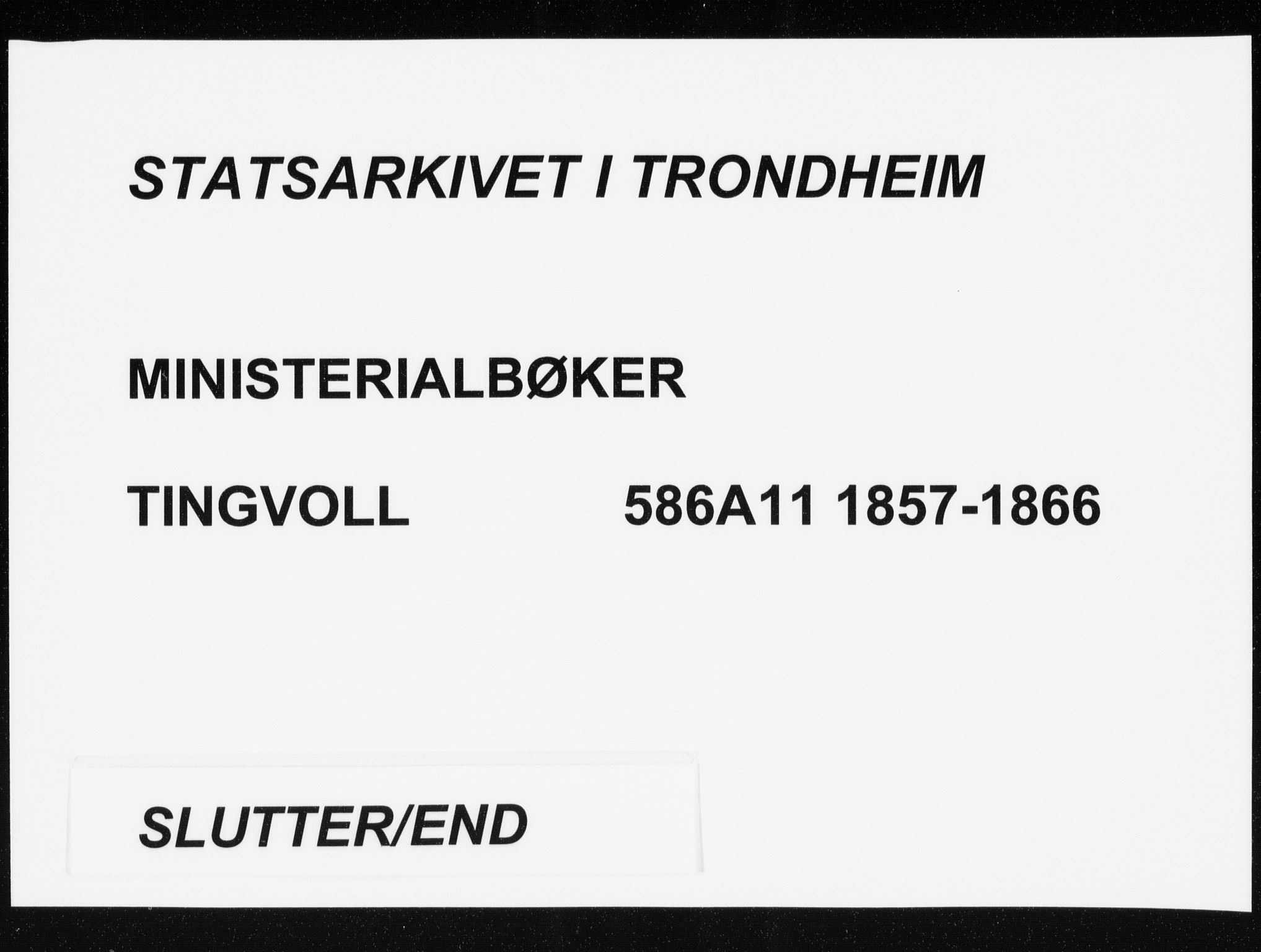 Ministerialprotokoller, klokkerbøker og fødselsregistre - Møre og Romsdal, AV/SAT-A-1454/586/L0985: Parish register (official) no. 586A11, 1857-1866