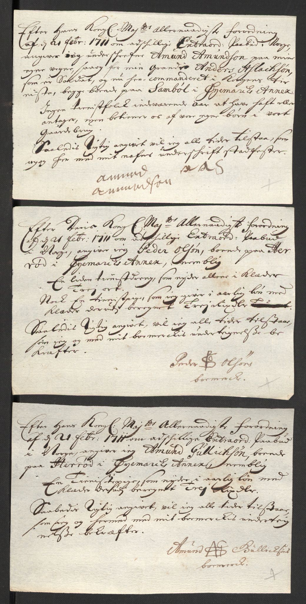 Rentekammeret inntil 1814, Reviderte regnskaper, Fogderegnskap, AV/RA-EA-4092/R01/L0020: Fogderegnskap Idd og Marker, 1711, p. 639