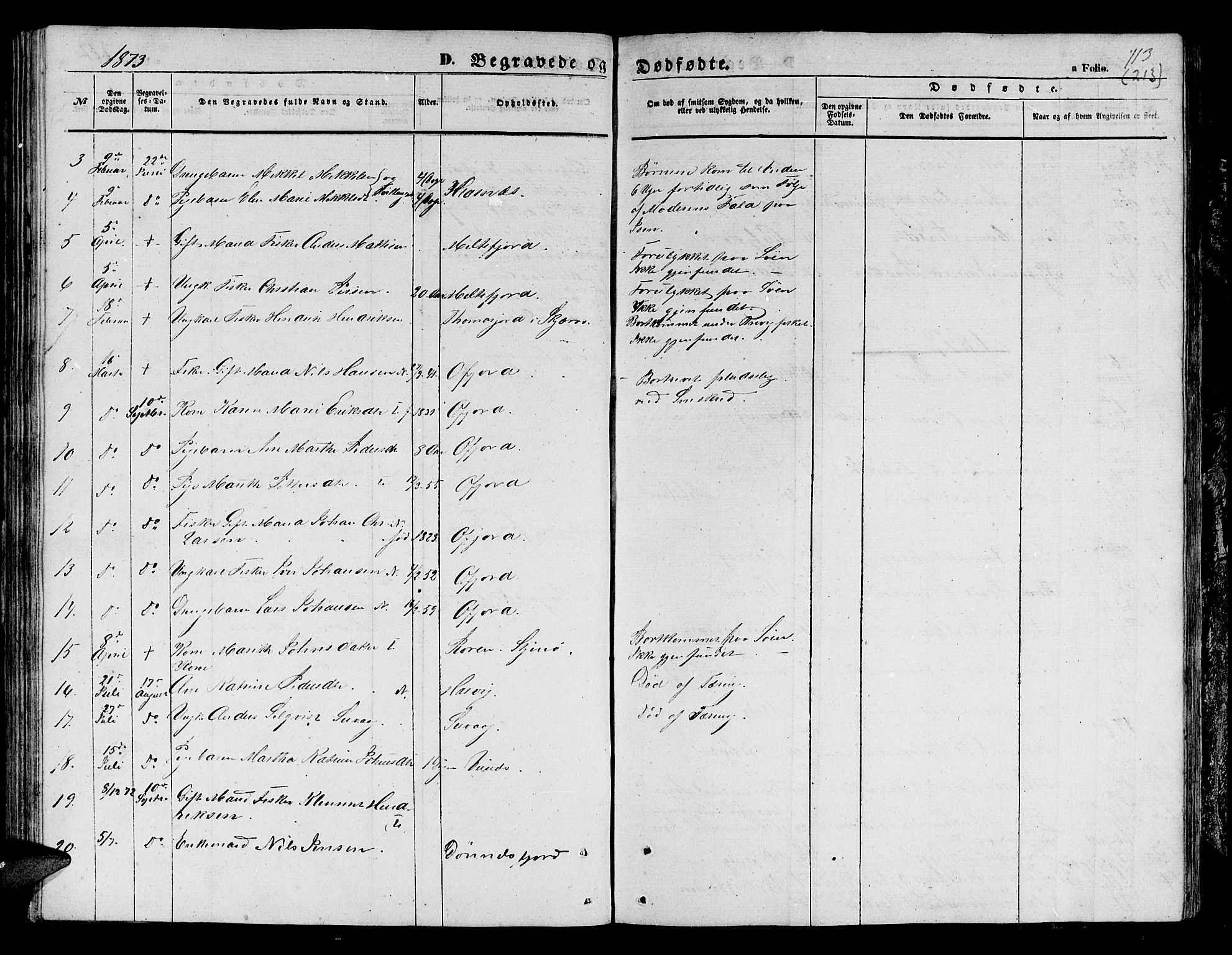 Loppa sokneprestkontor, SATØ/S-1339/H/Hb/L0003klokker: Parish register (copy) no. 3, 1853-1880, p. 213