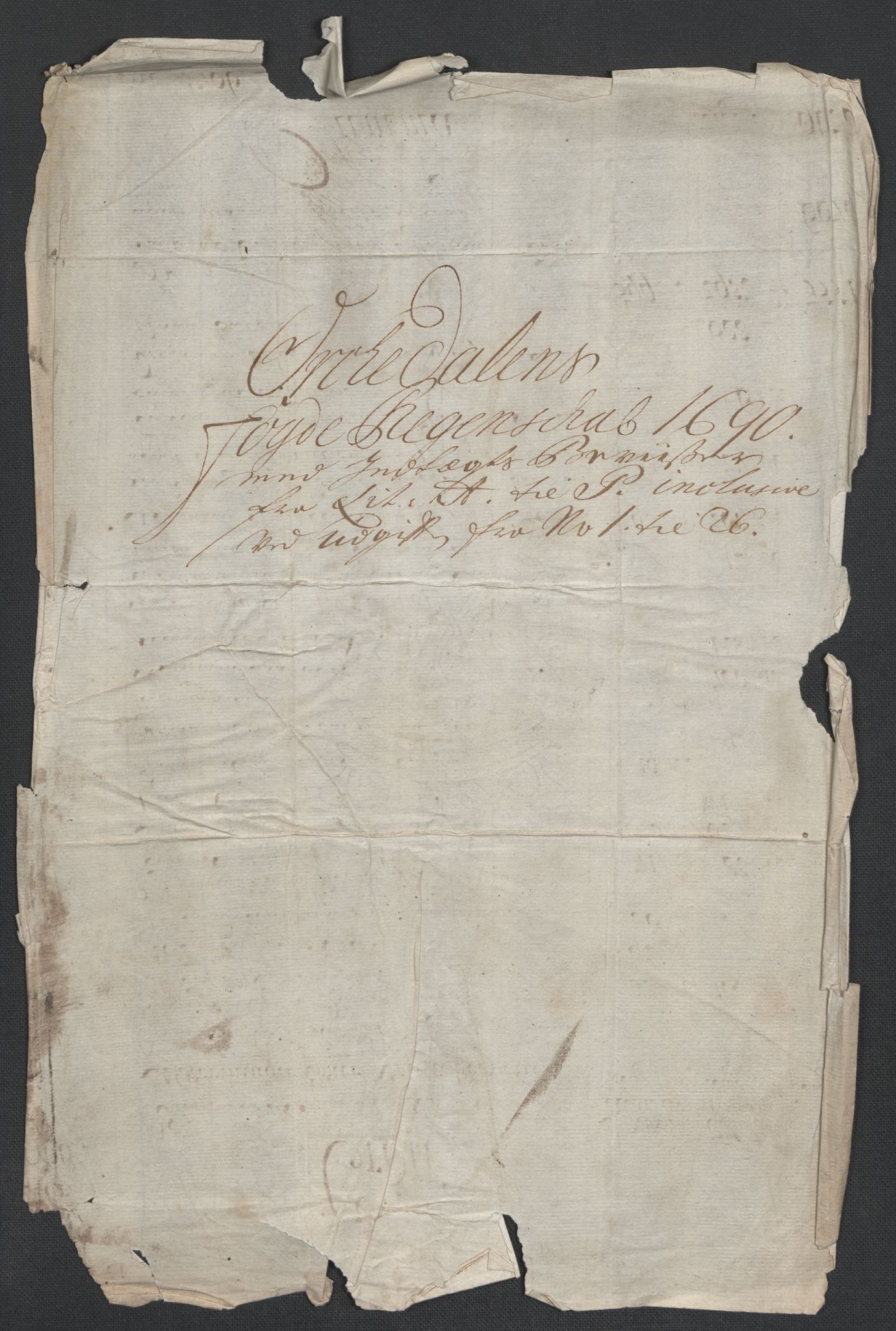 Rentekammeret inntil 1814, Reviderte regnskaper, Fogderegnskap, AV/RA-EA-4092/R58/L3936: Fogderegnskap Orkdal, 1689-1690, p. 270