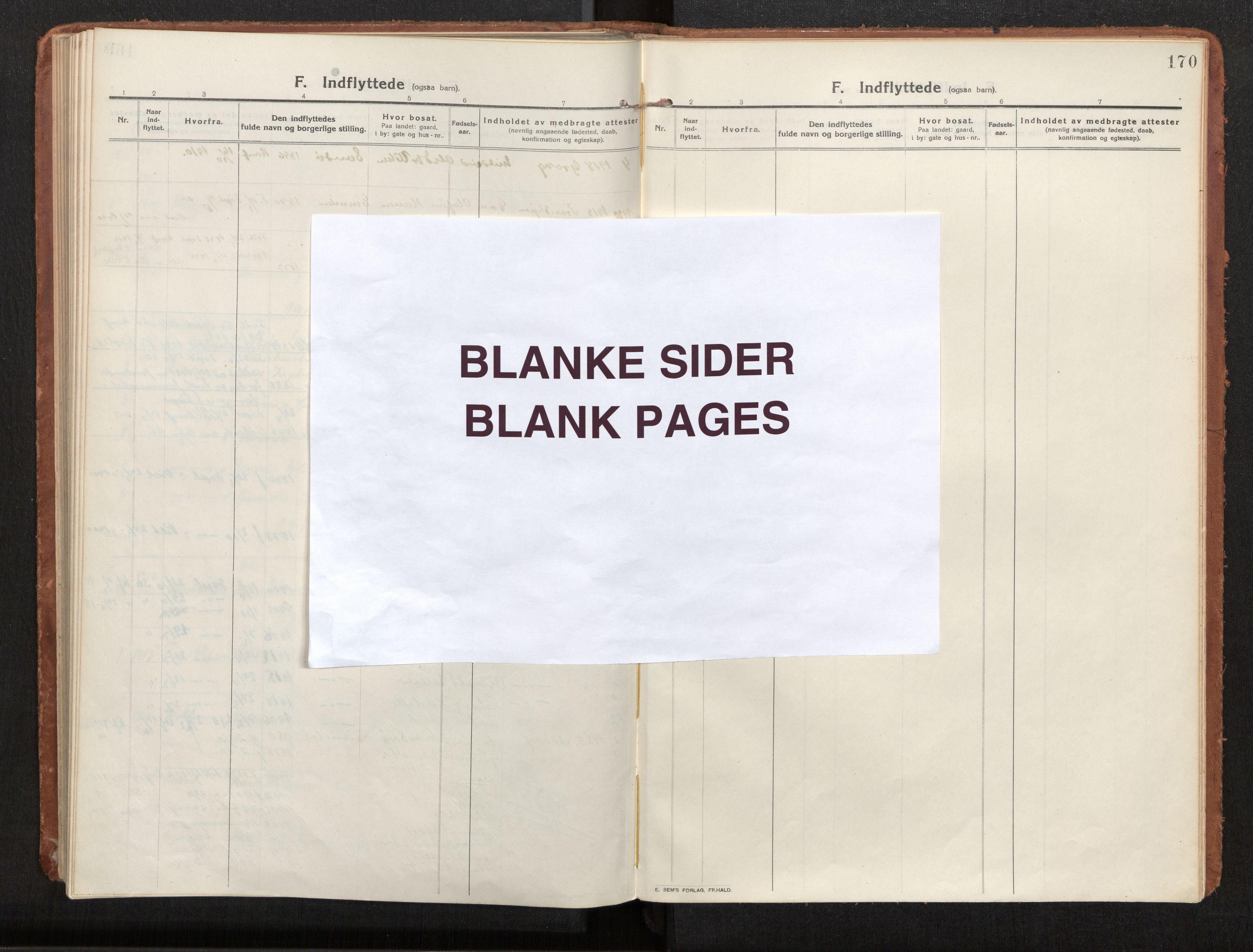 Ministerialprotokoller, klokkerbøker og fødselsregistre - Nord-Trøndelag, AV/SAT-A-1458/772/L0604: Parish register (official) no. 772A02, 1913-1937, p. 170