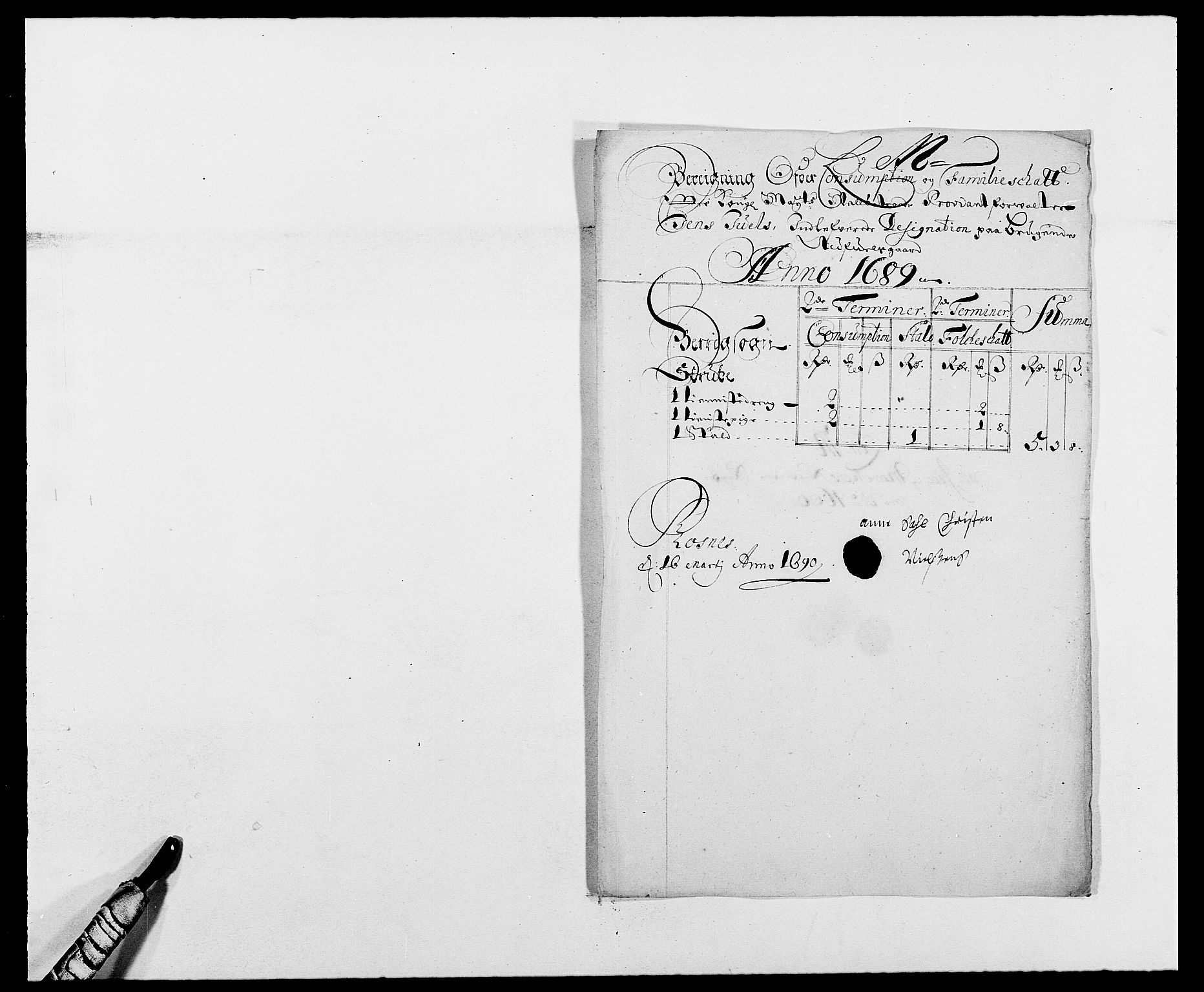 Rentekammeret inntil 1814, Reviderte regnskaper, Fogderegnskap, AV/RA-EA-4092/R01/L0010: Fogderegnskap Idd og Marker, 1690-1691, p. 158