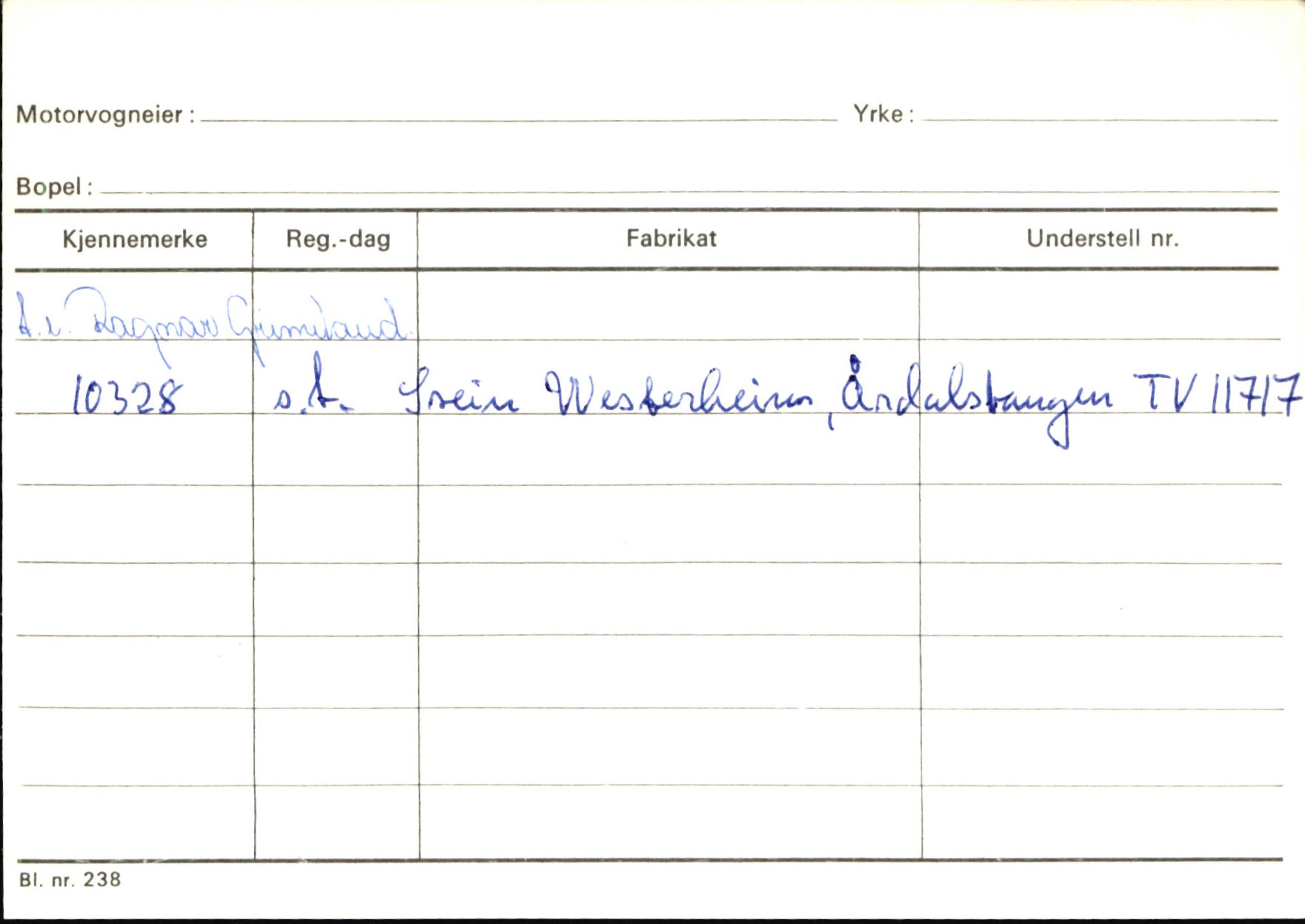 Statens vegvesen, Sogn og Fjordane vegkontor, SAB/A-5301/4/F/L0145: Registerkort Vågsøy S-Å. Årdal I-P, 1945-1975, p. 1873