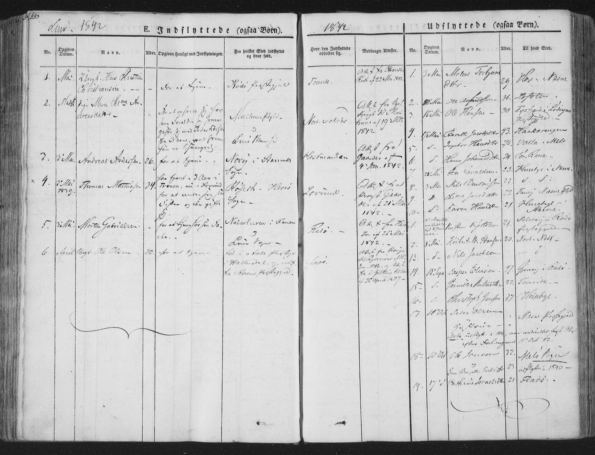 Ministerialprotokoller, klokkerbøker og fødselsregistre - Nordland, SAT/A-1459/839/L0566: Parish register (official) no. 839A03, 1825-1862, p. 553