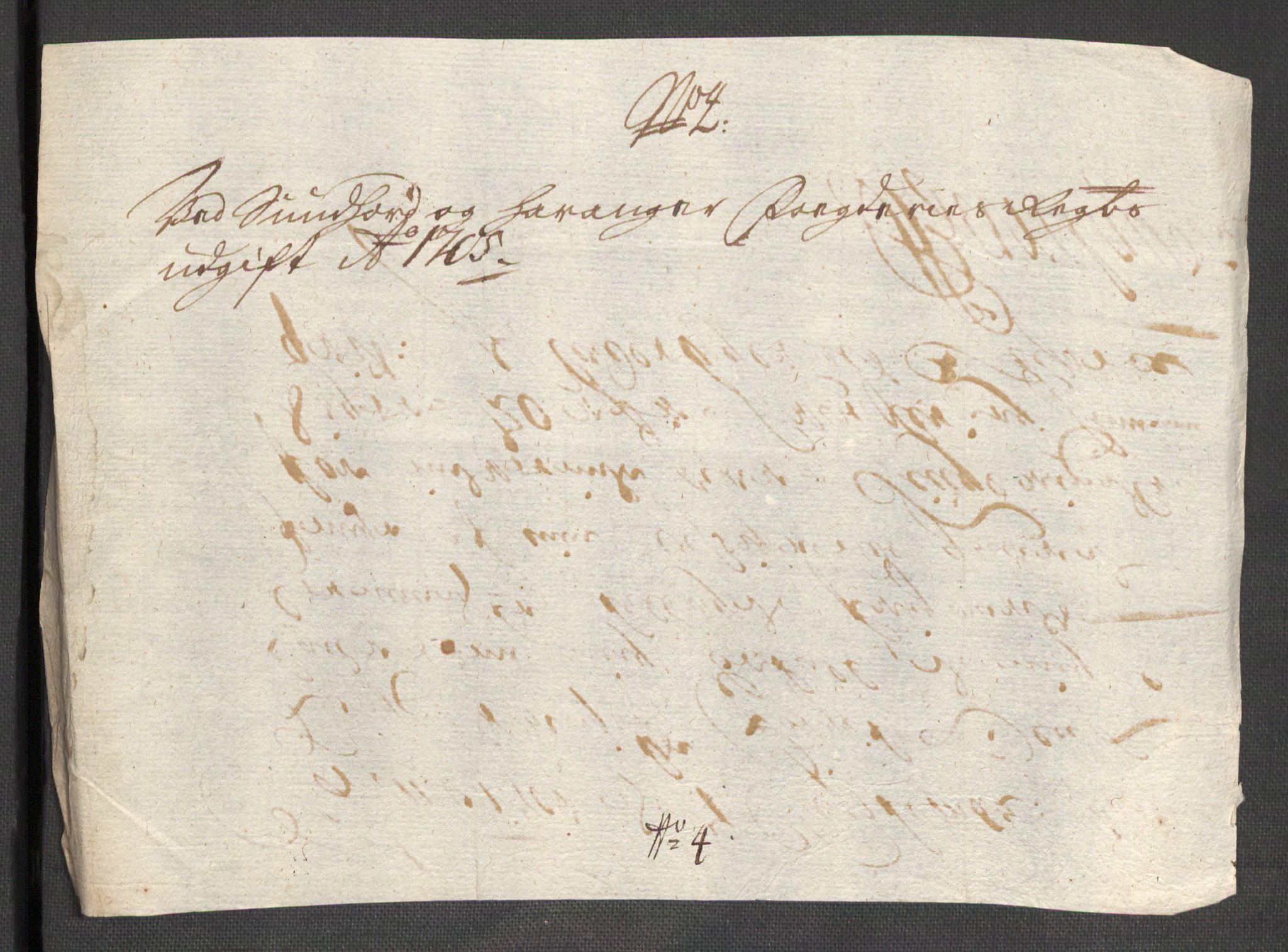 Rentekammeret inntil 1814, Reviderte regnskaper, Fogderegnskap, AV/RA-EA-4092/R48/L2983: Fogderegnskap Sunnhordland og Hardanger, 1705, p. 198