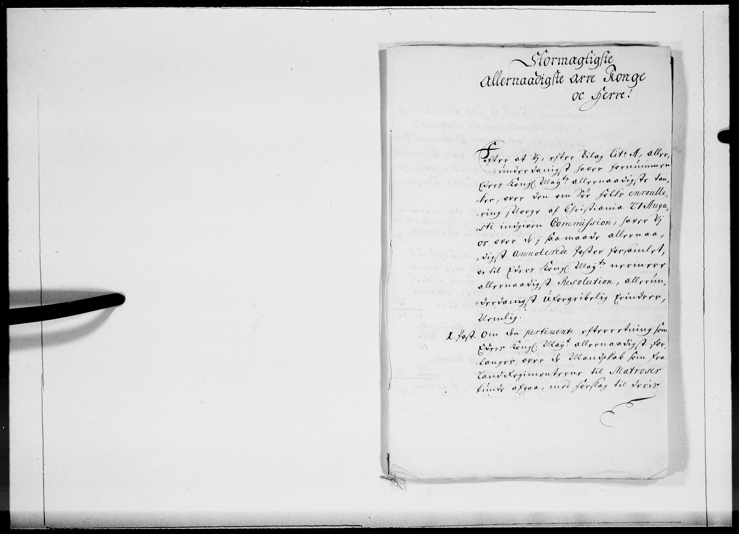 Danske Kanselli 1572-1799, AV/RA-EA-3023/F/Fc/Fcc/Fcca/L0057: Norske innlegg 1572-1799, 1704, p. 397