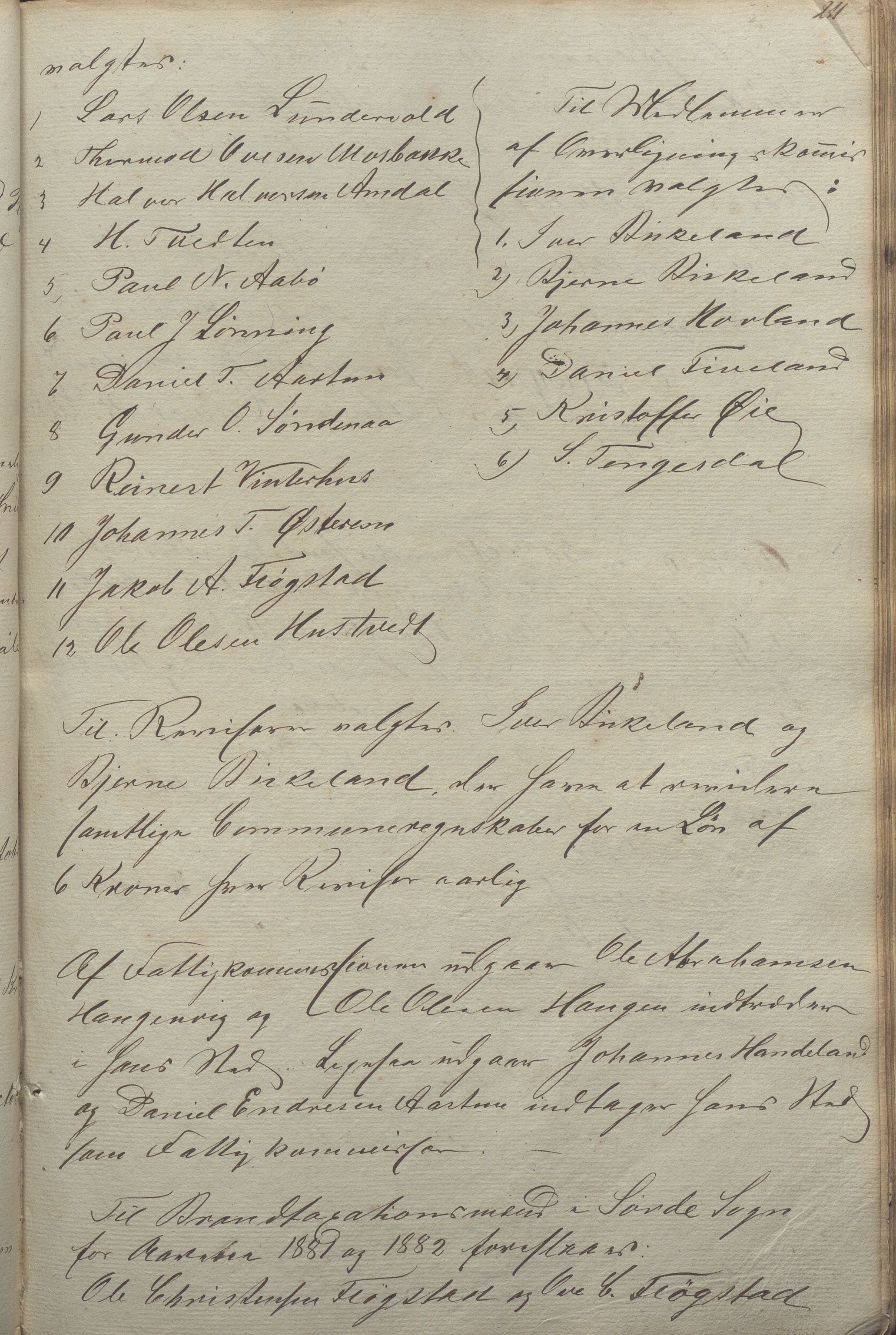 Sauda kommune - Formannskapet/sentraladministrasjonen, IKAR/K-100597/A/Aa/L0001: Møtebok, 1838-1888, p. 211a