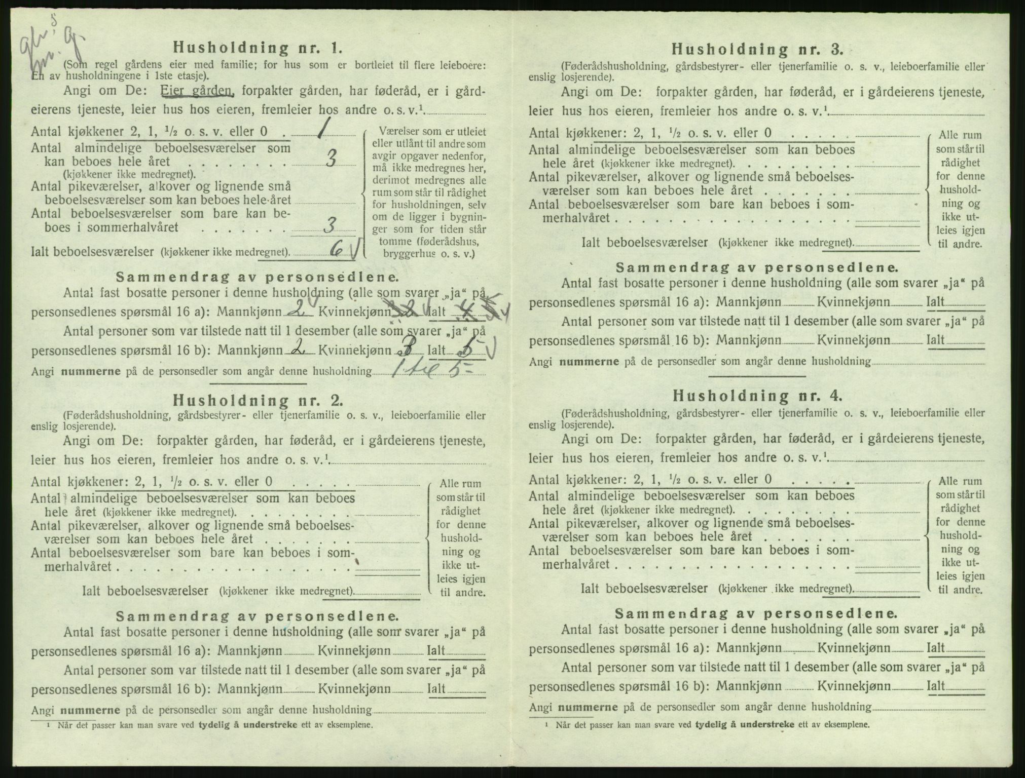 SAT, 1920 census for Rovde, 1920, p. 134