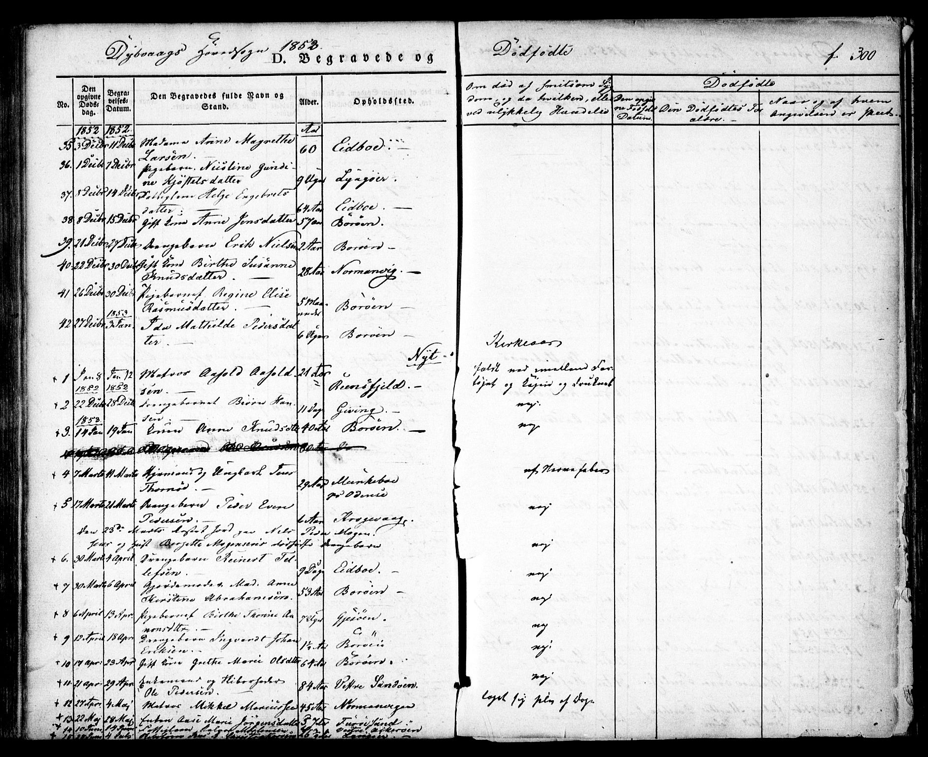 Dypvåg sokneprestkontor, AV/SAK-1111-0007/F/Fa/Faa/L0005: Parish register (official) no. A 5, 1841-1854, p. 300