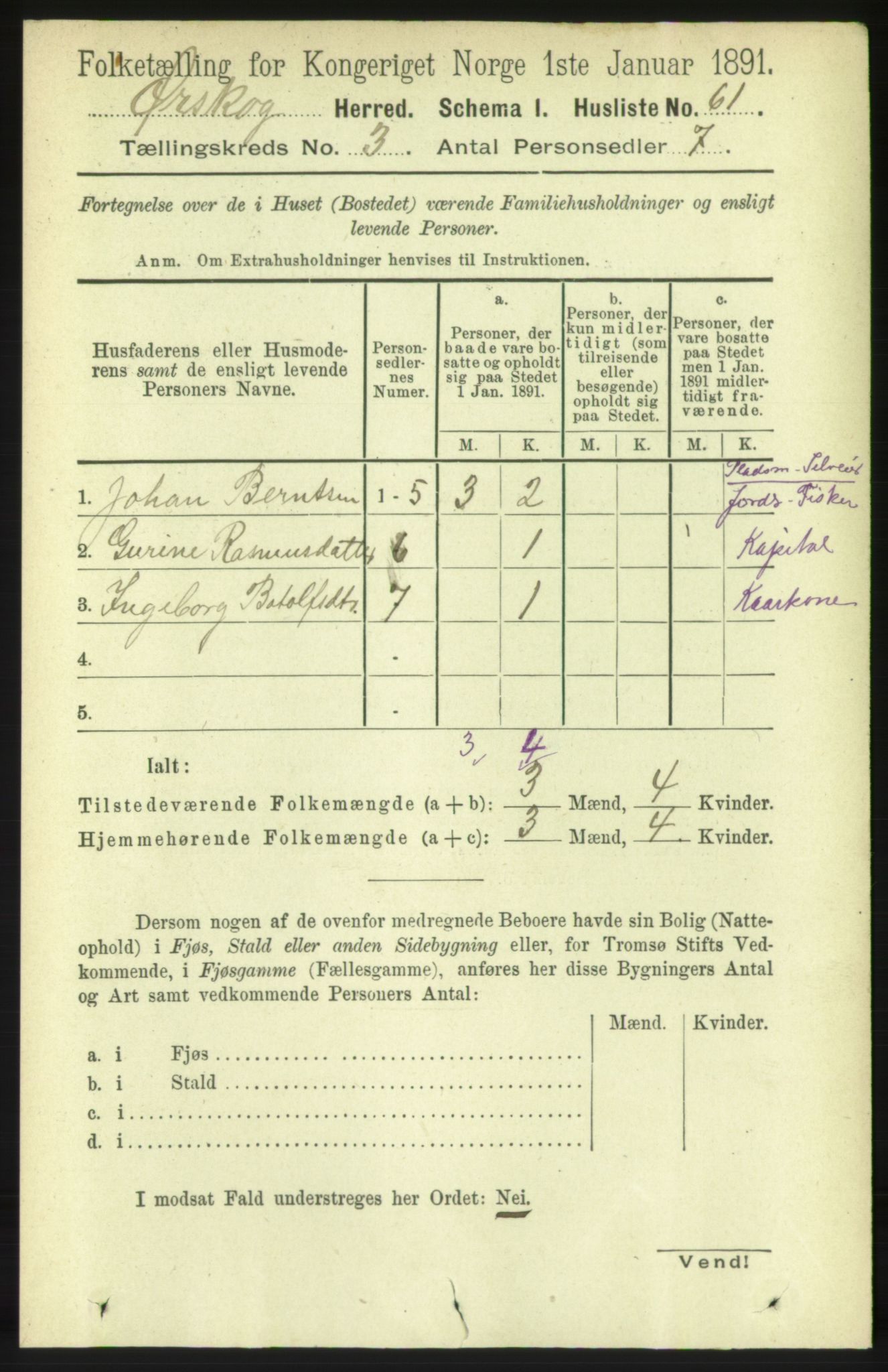 RA, 1891 census for 1527 Ørskog, 1891, p. 1295