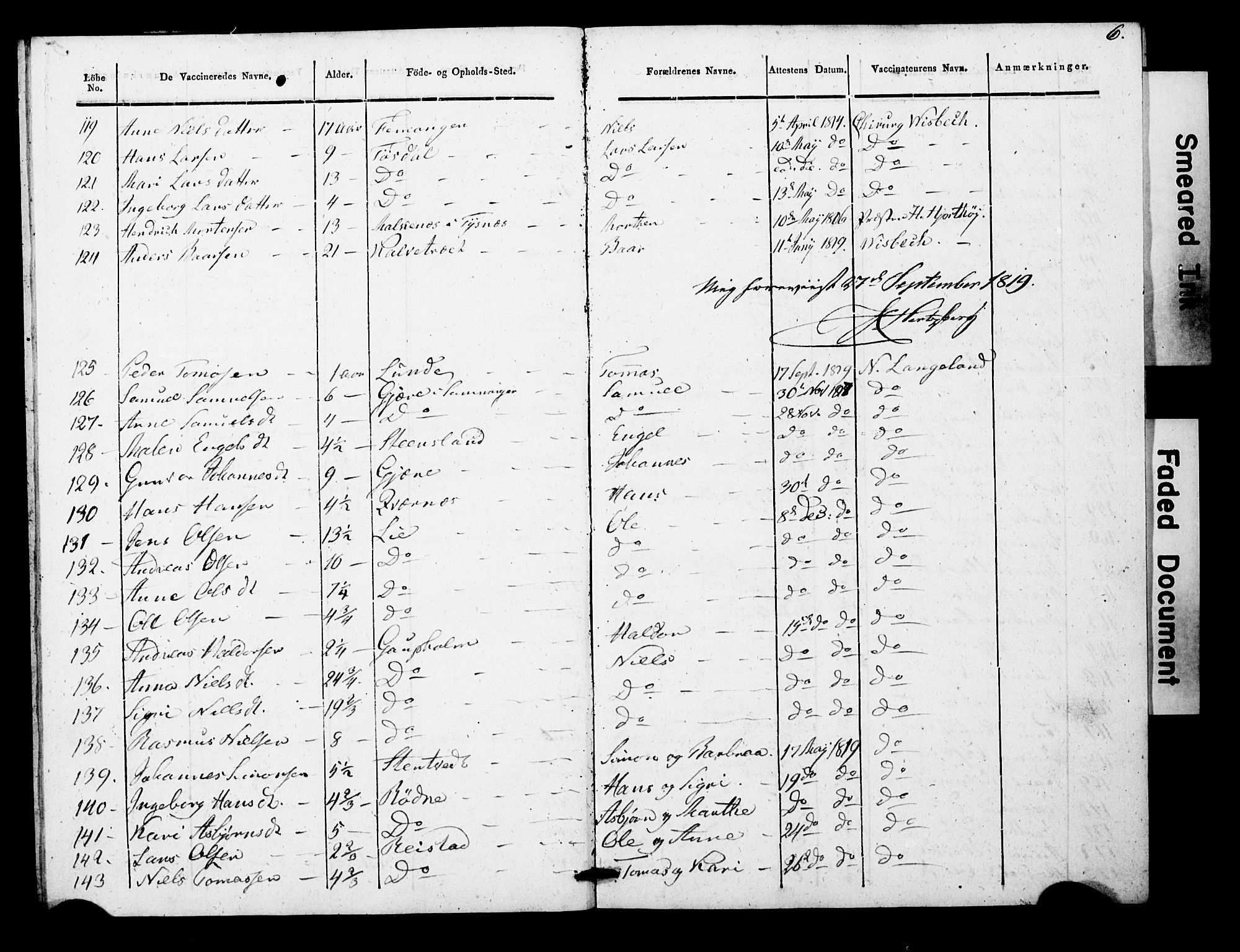 Os sokneprestembete, SAB/A-99929: Parish register (official) no. A 19, 1817-1830, p. 6