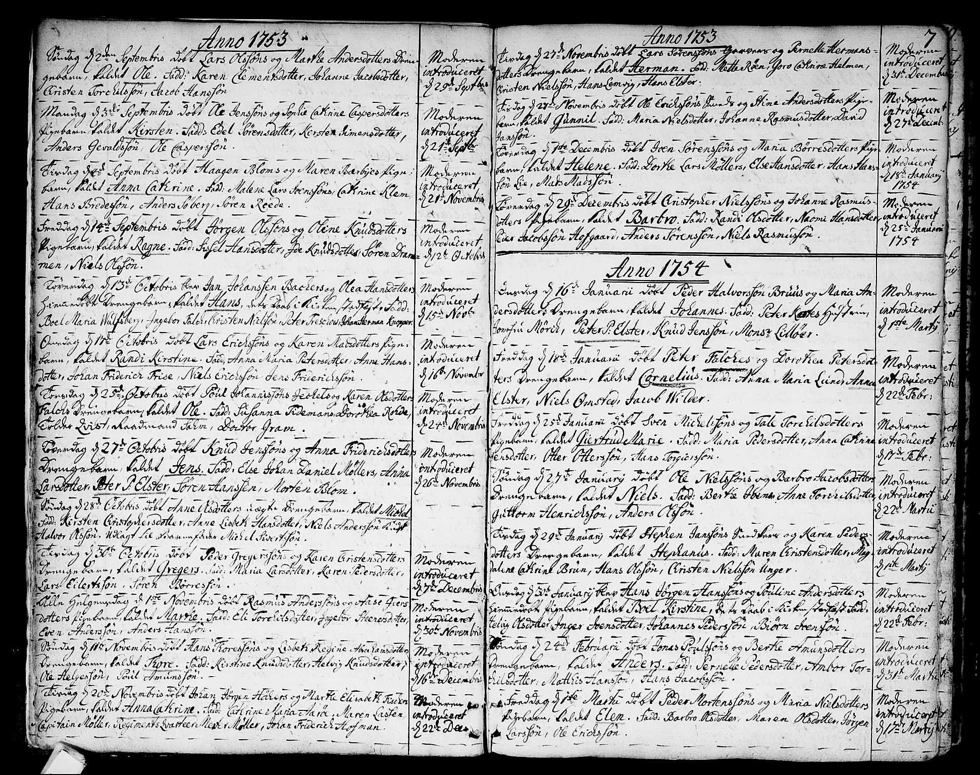 Strømsø kirkebøker, SAKO/A-246/F/Fa/L0009: Parish register (official) no. I 9, 1752-1791, p. 7