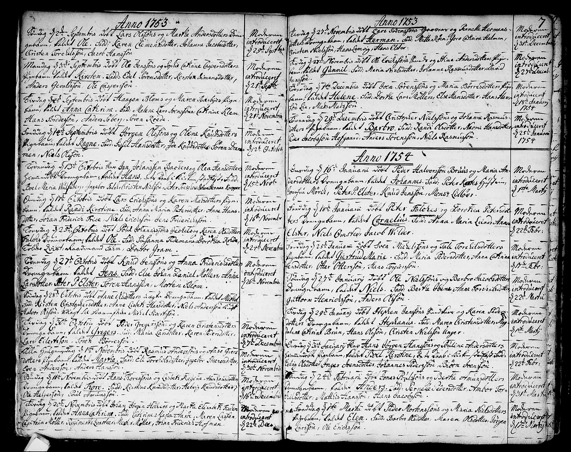 Strømsø kirkebøker, AV/SAKO-A-246/F/Fa/L0009: Parish register (official) no. I 9, 1752-1791, p. 7