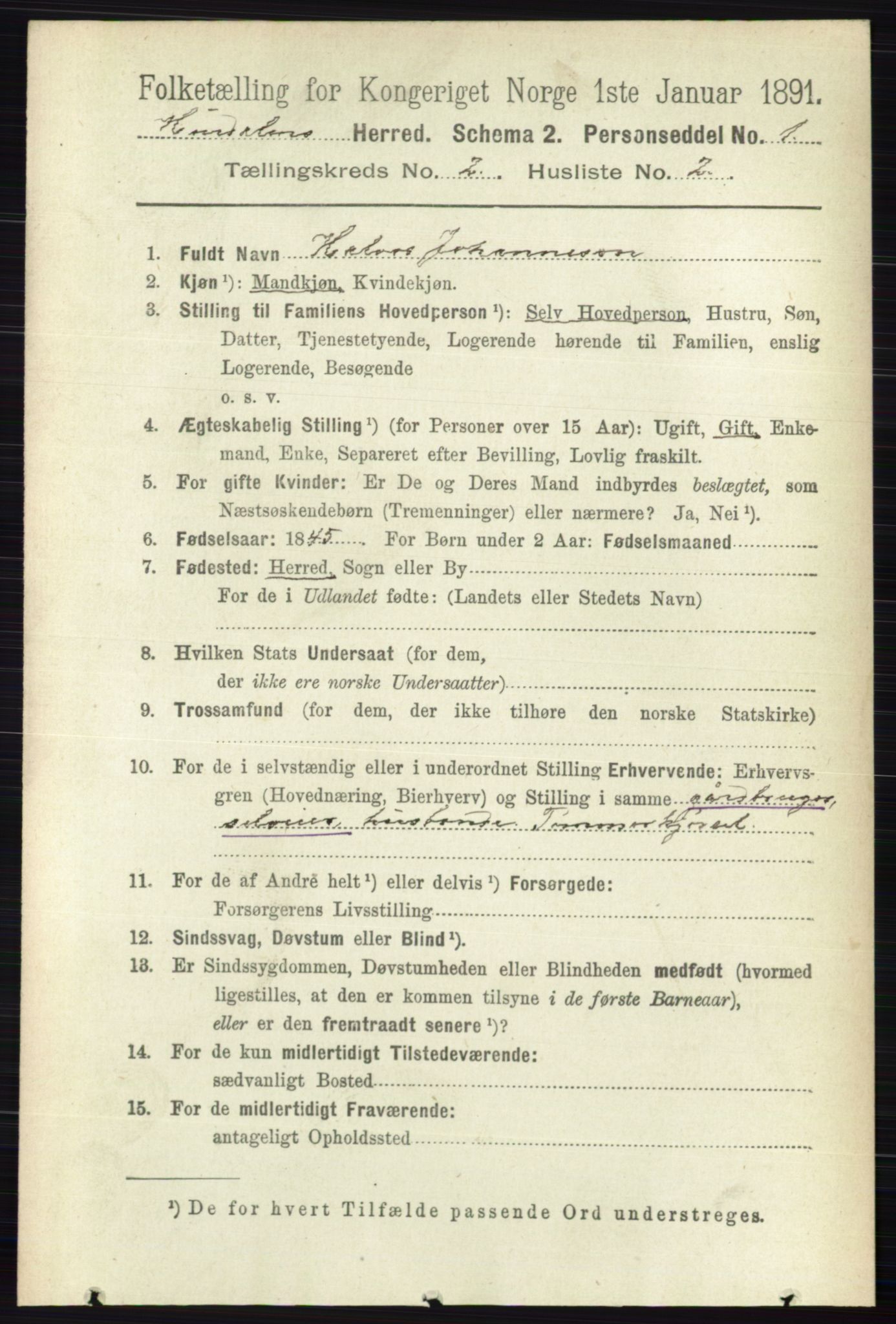 RA, 1891 census for 0239 Hurdal, 1891, p. 529