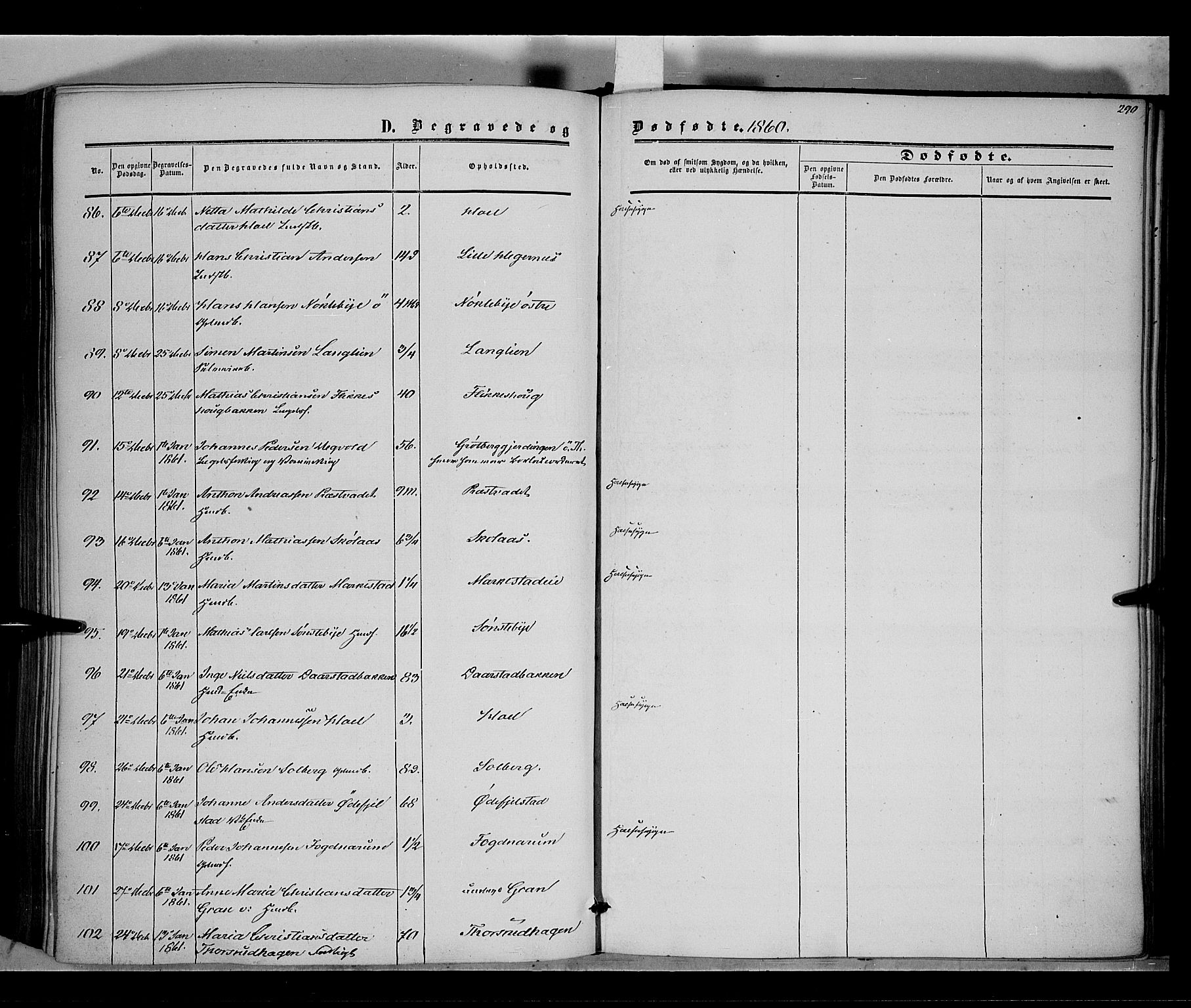 Vestre Toten prestekontor, SAH/PREST-108/H/Ha/Haa/L0006: Parish register (official) no. 6, 1856-1861, p. 290