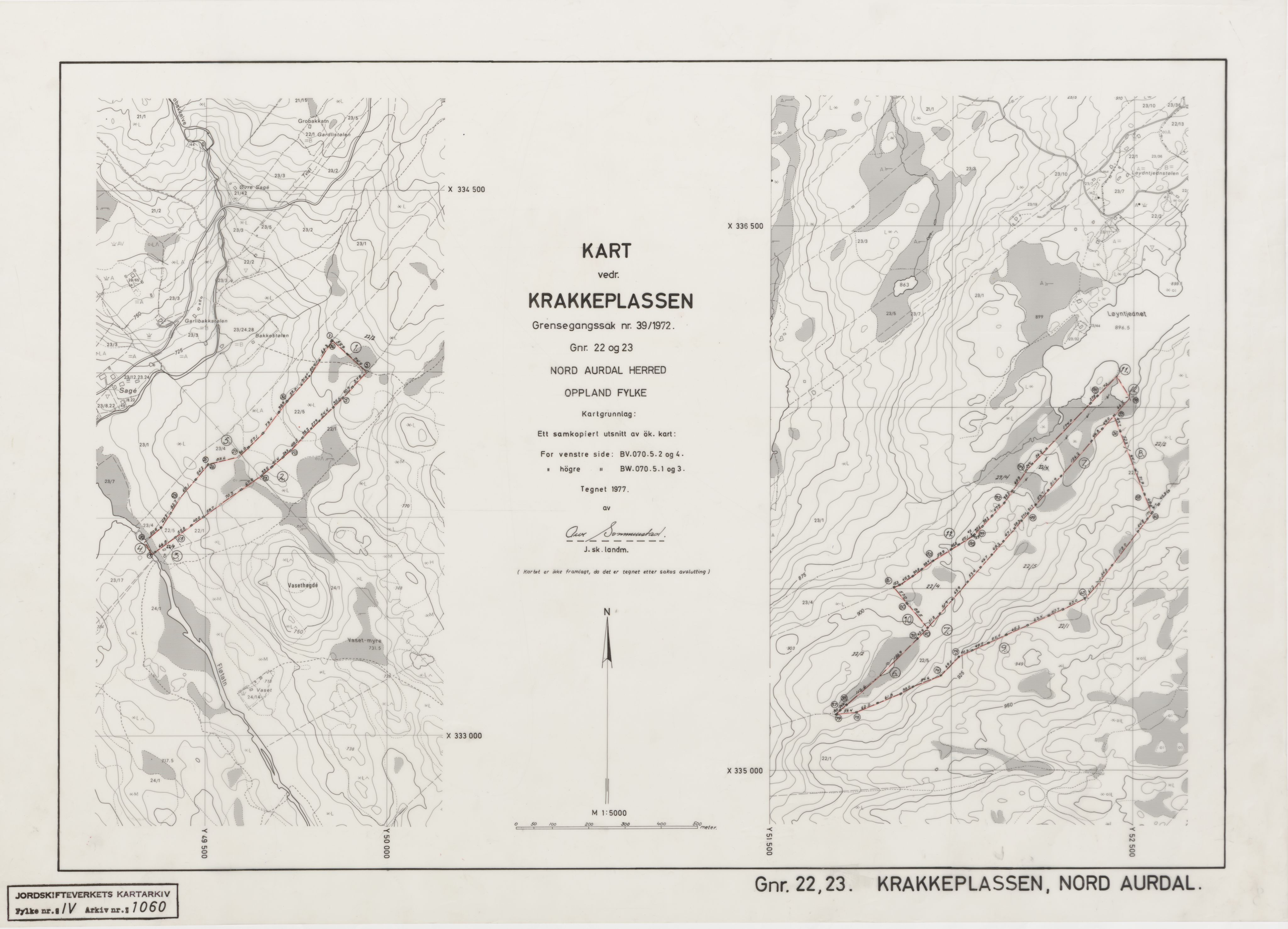 Jordskifteverkets kartarkiv, RA/S-3929/T, 1859-1988, p. 1343