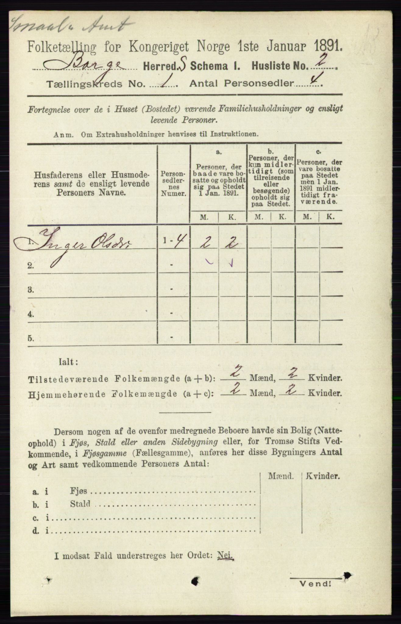 RA, 1891 census for 0113 Borge, 1891, p. 29