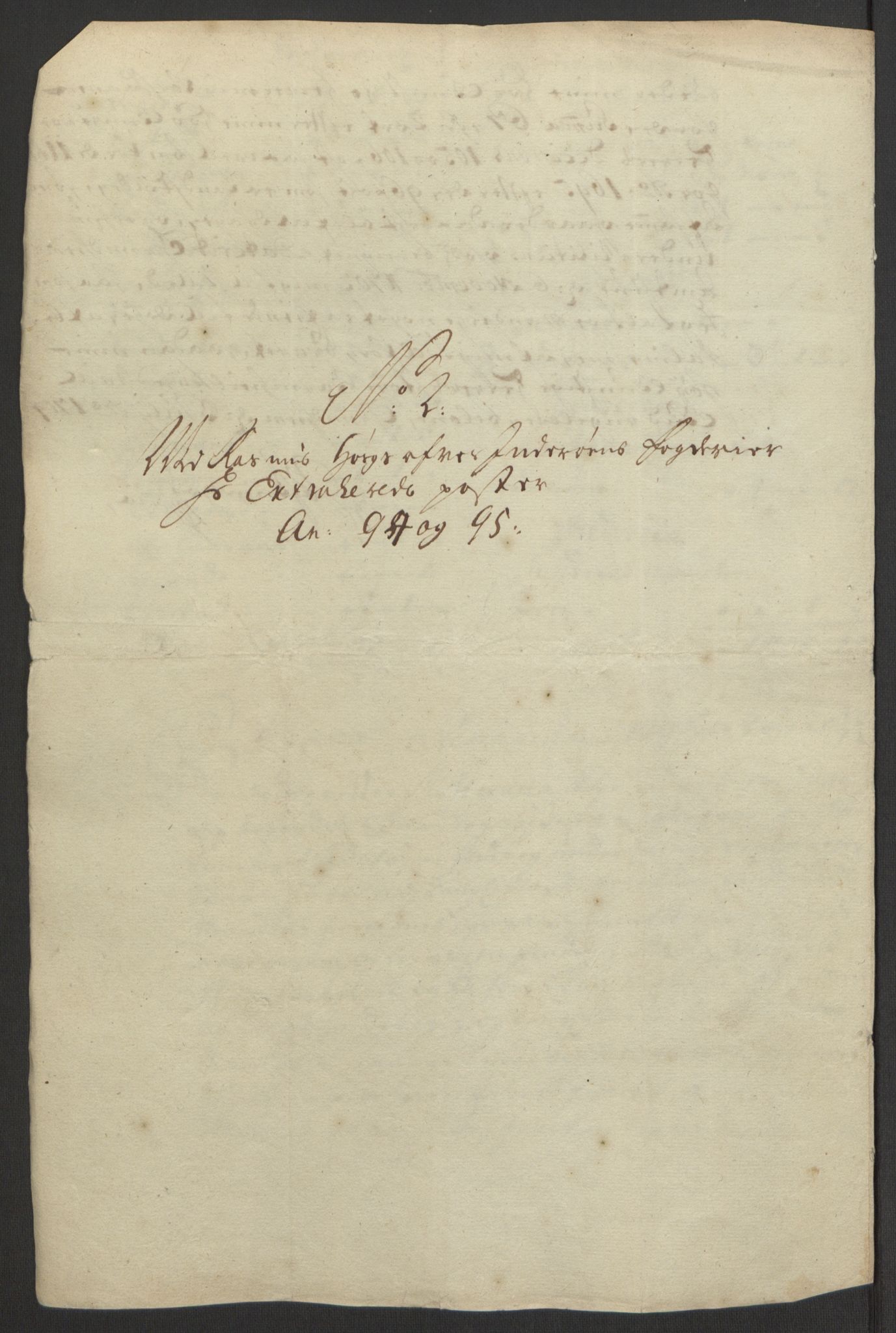 Rentekammeret inntil 1814, Reviderte regnskaper, Fogderegnskap, AV/RA-EA-4092/R63/L4309: Fogderegnskap Inderøy, 1695-1697, p. 116