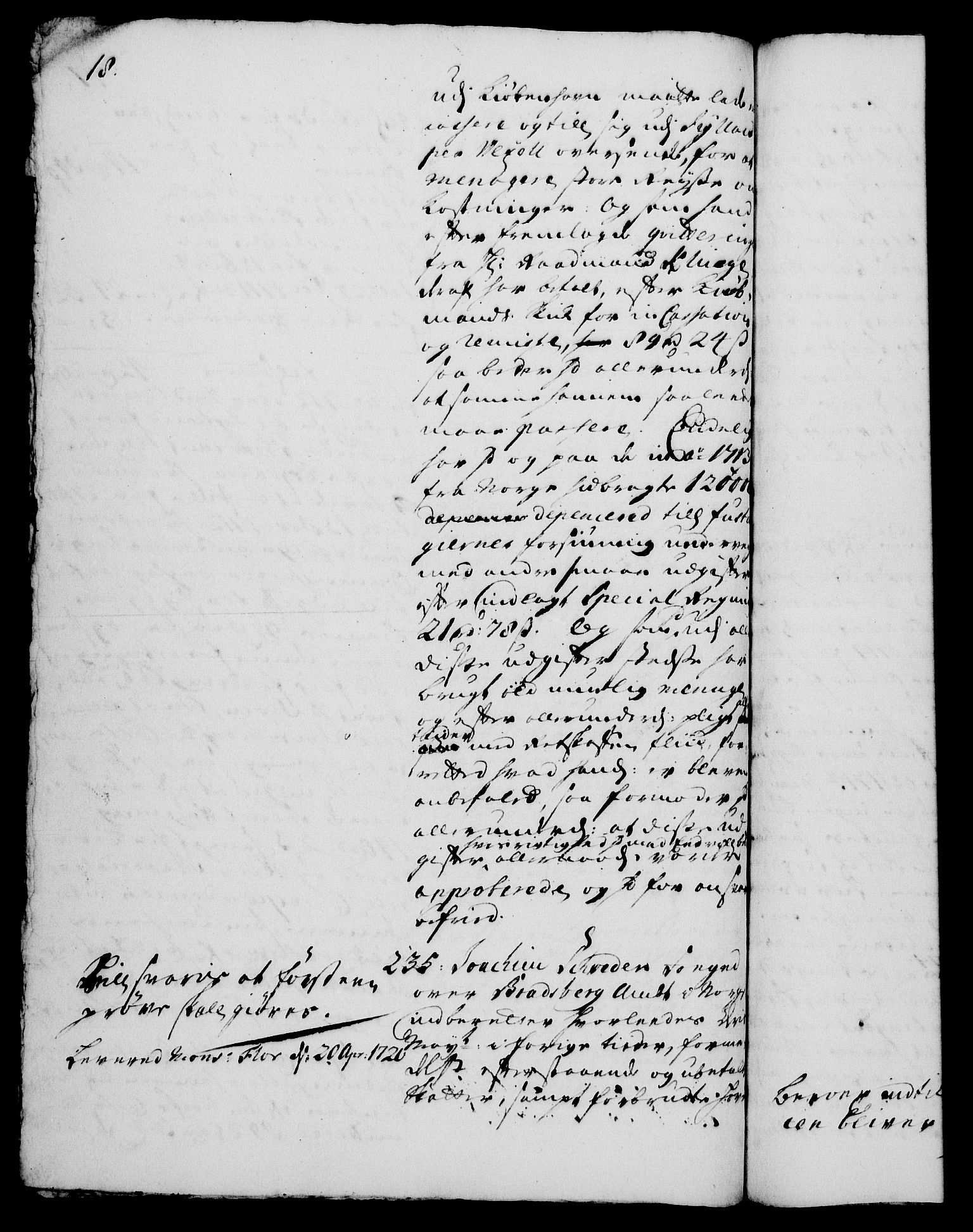 Rentekammeret, Kammerkanselliet, RA/EA-3111/G/Gh/Gha/L0001: Norsk ekstraktmemorialprotokoll, sak. 1-375 (merket RK 53.46), 1720, p. 18