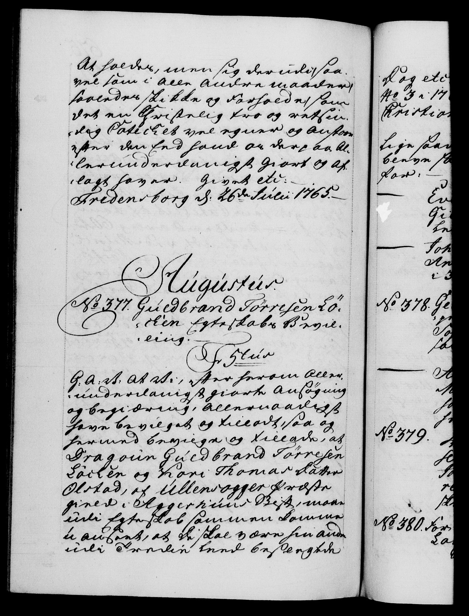 Danske Kanselli 1572-1799, AV/RA-EA-3023/F/Fc/Fca/Fcaa/L0042: Norske registre, 1763-1766, p. 675b