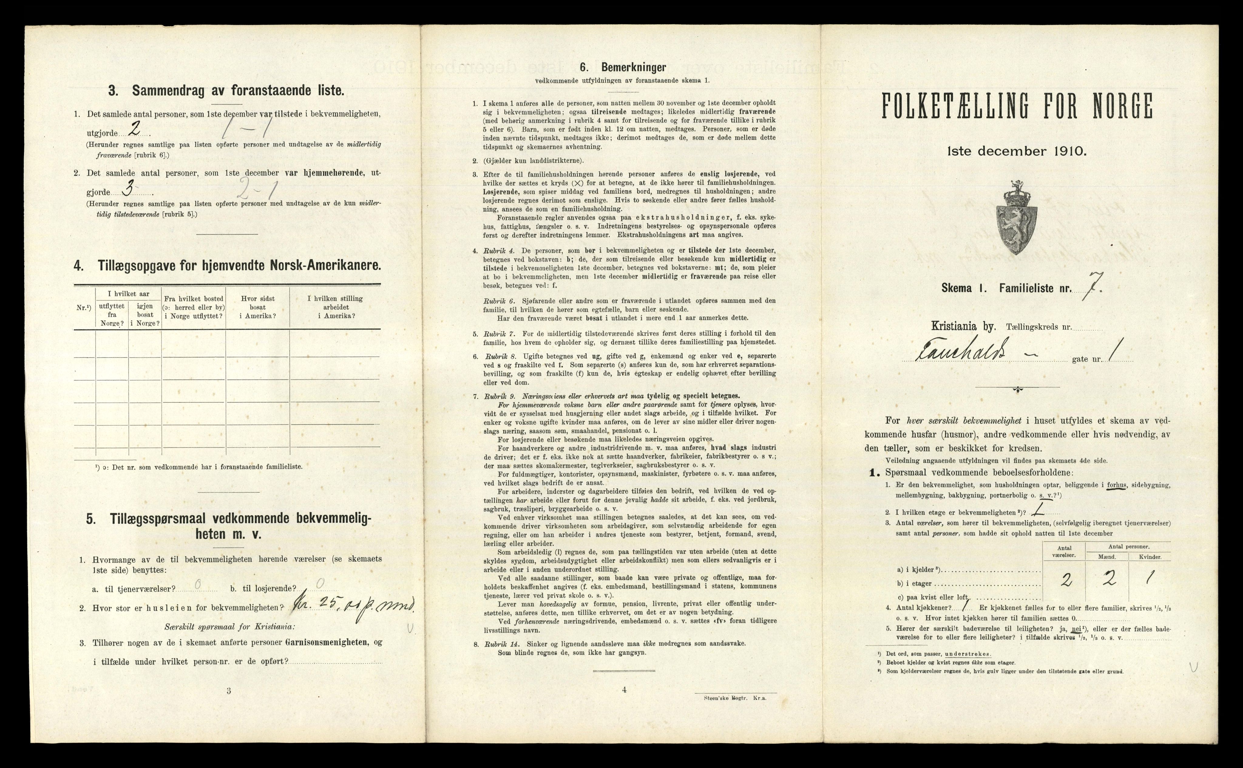 RA, 1910 census for Kristiania, 1910, p. 23395