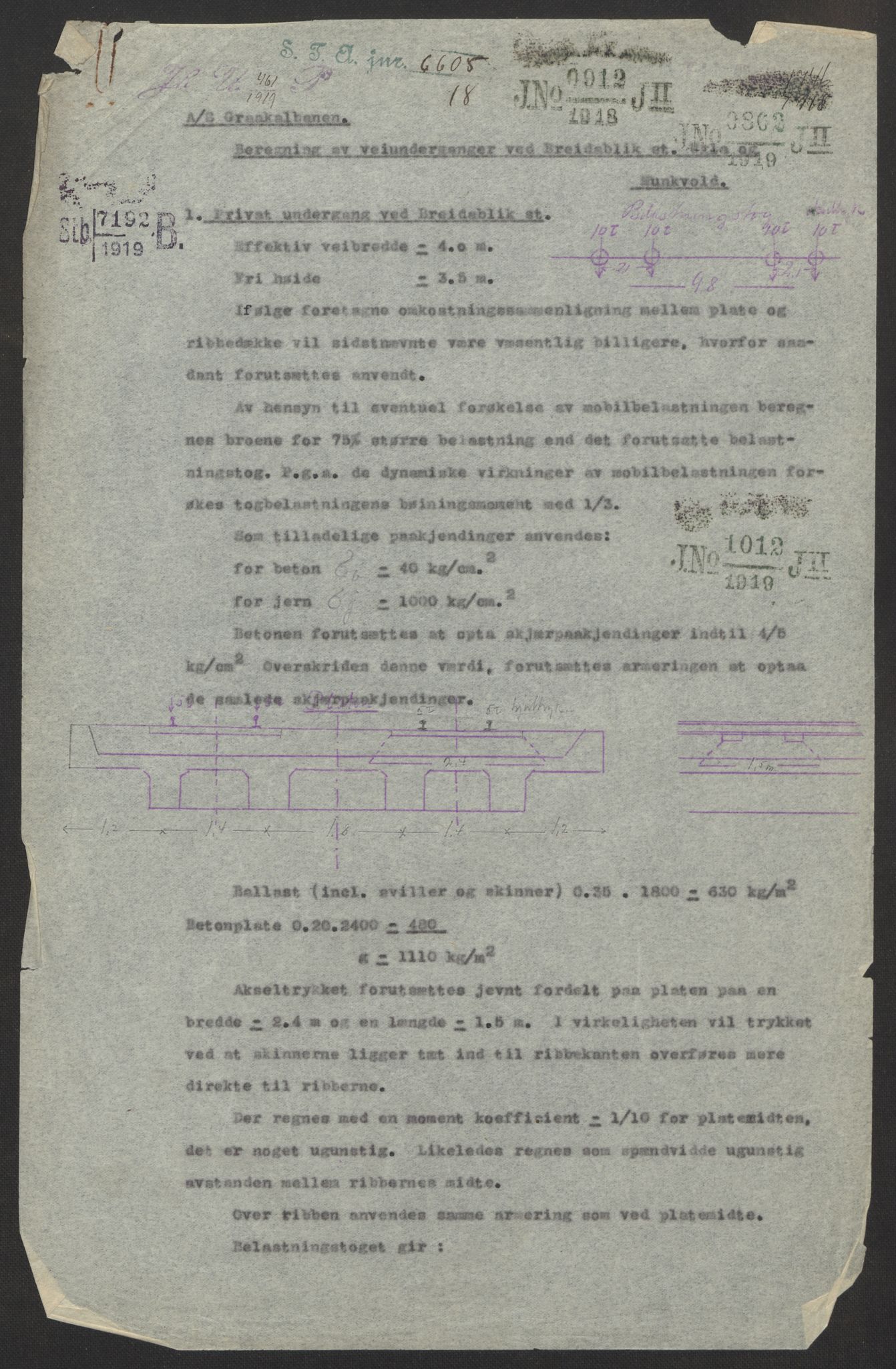 Arbeidsdepartementet, Jernbanekontorene, AV/RA-S-1195/3/E/Ec/L0005: --, 1901-1922, p. 8