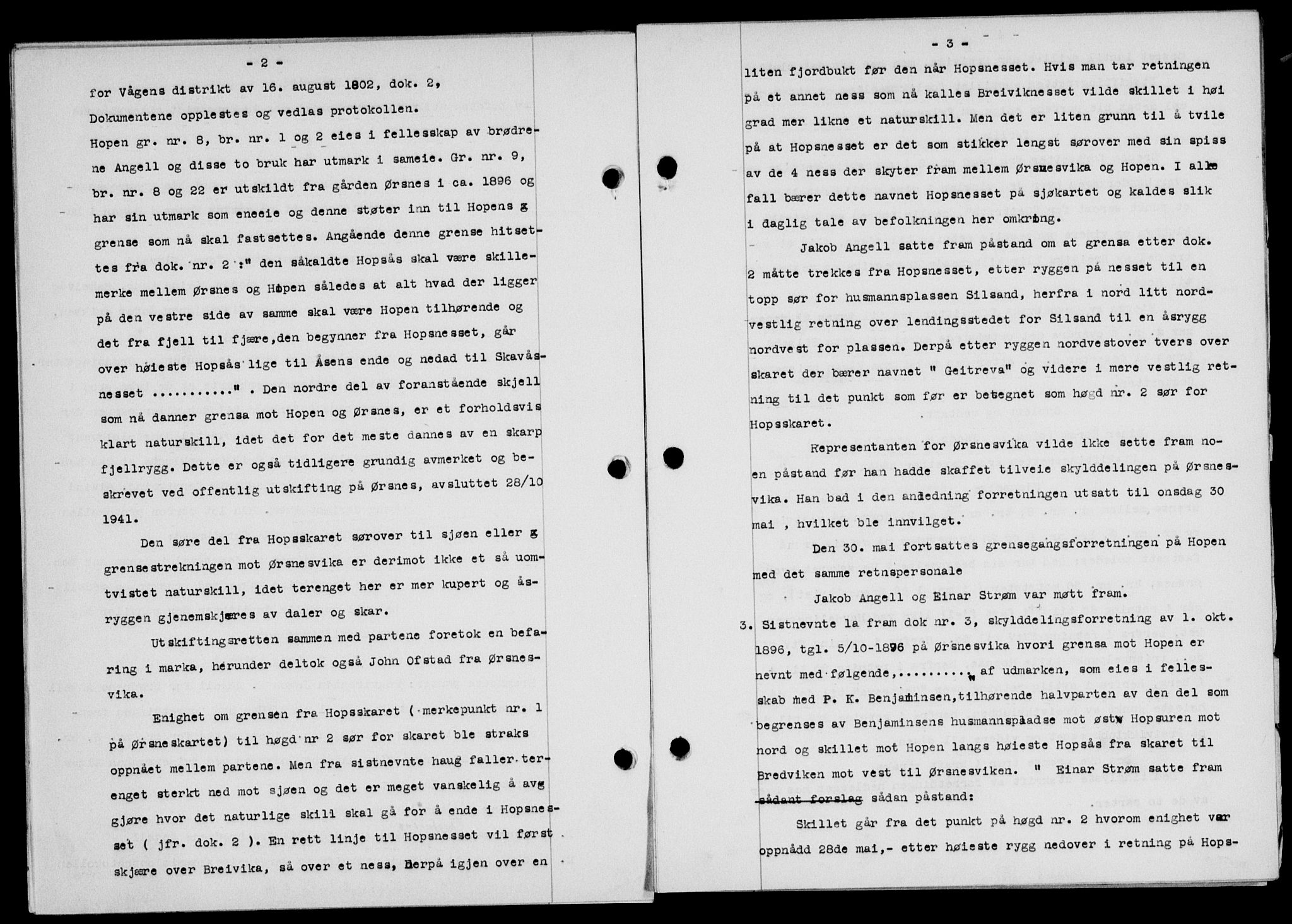 Lofoten sorenskriveri, SAT/A-0017/1/2/2C/L0013a: Mortgage book no. 13a, 1944-1946, Diary no: : 993/1945