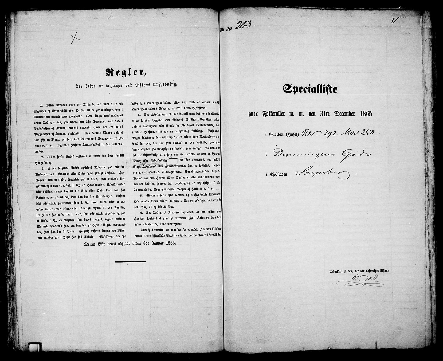 RA, 1865 census for Sarpsborg, 1865, p. 533