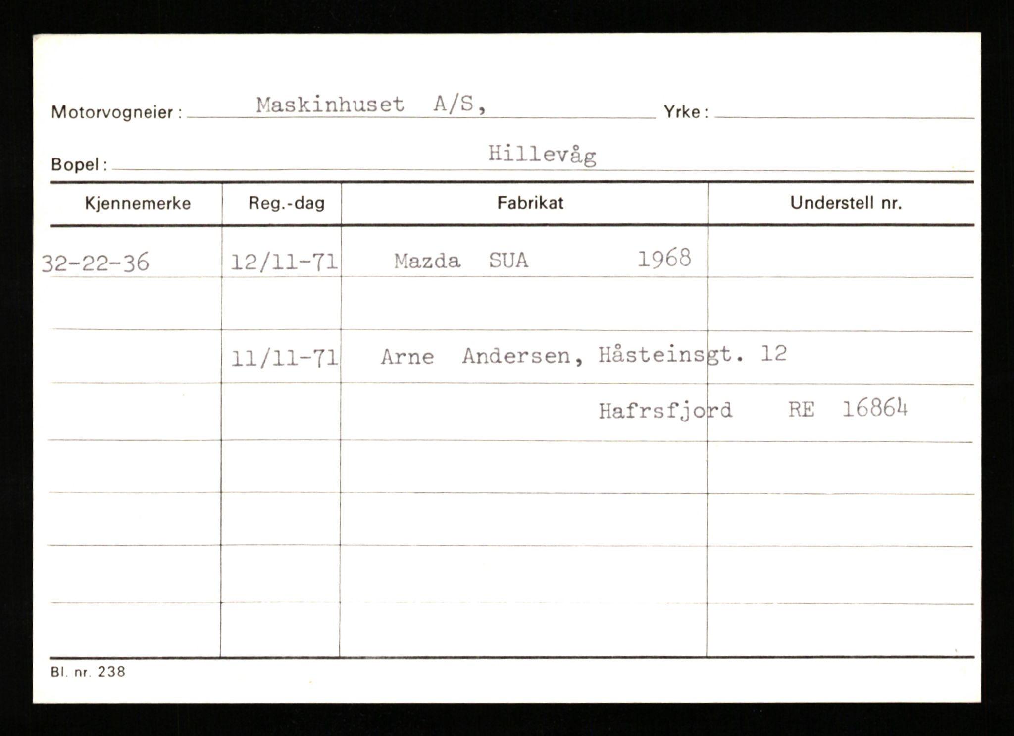 Stavanger trafikkstasjon, AV/SAST-A-101942/0/G/L0011: Registreringsnummer: 240000 - 363477, 1930-1971, p. 2122