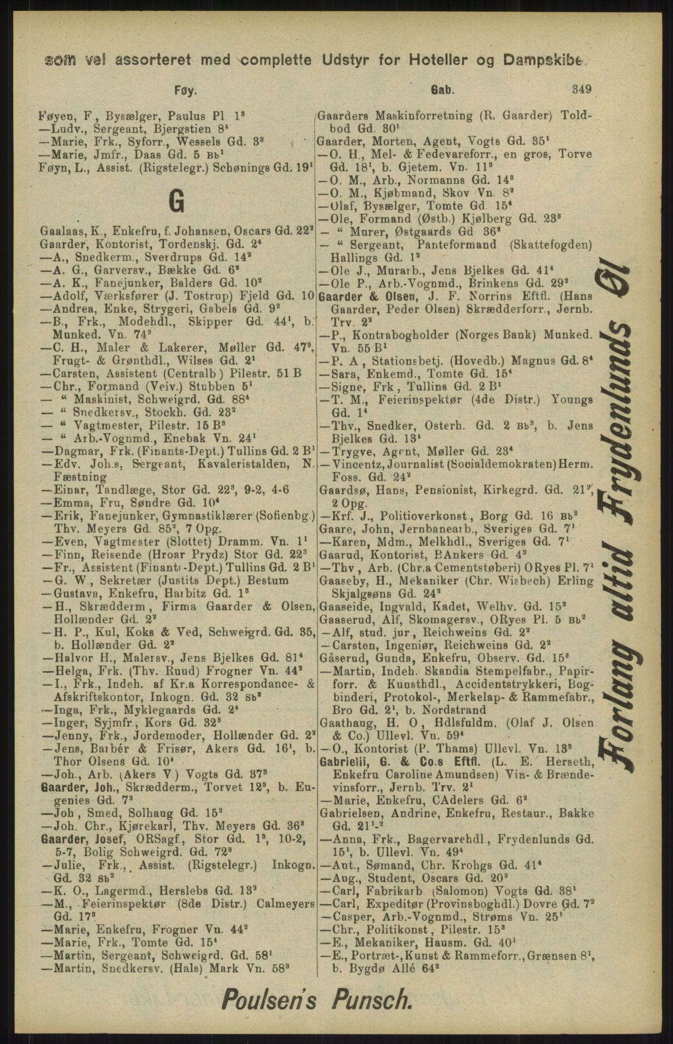 Kristiania/Oslo adressebok, PUBL/-, 1904, p. 349