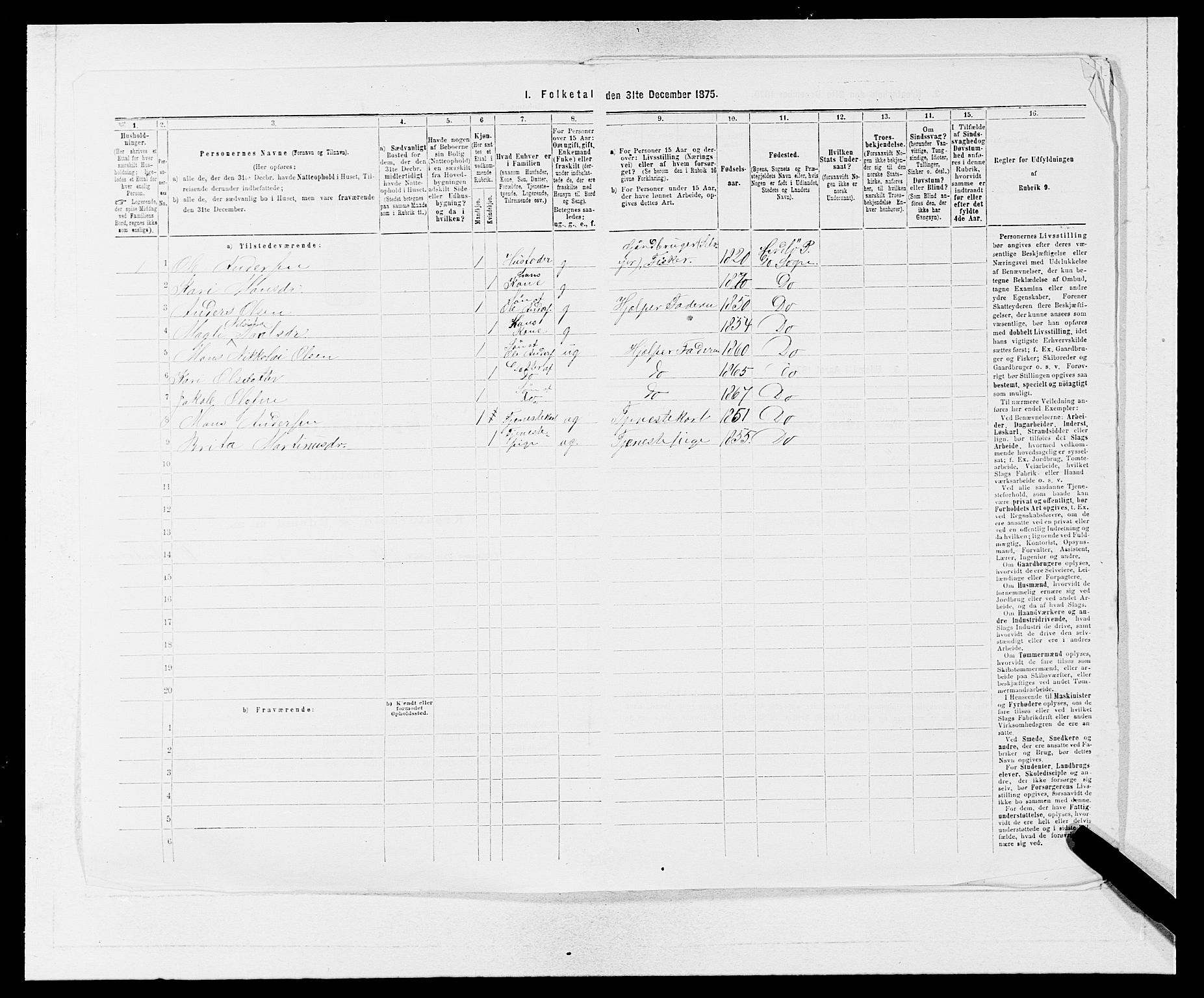 SAB, 1875 census for 1258P Herdla, 1875, p. 622