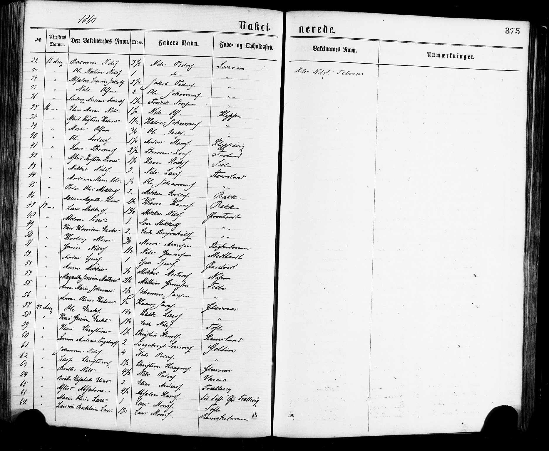 Sund sokneprestembete, AV/SAB-A-99930: Parish register (official) no. A 15, 1867-1881, p. 375