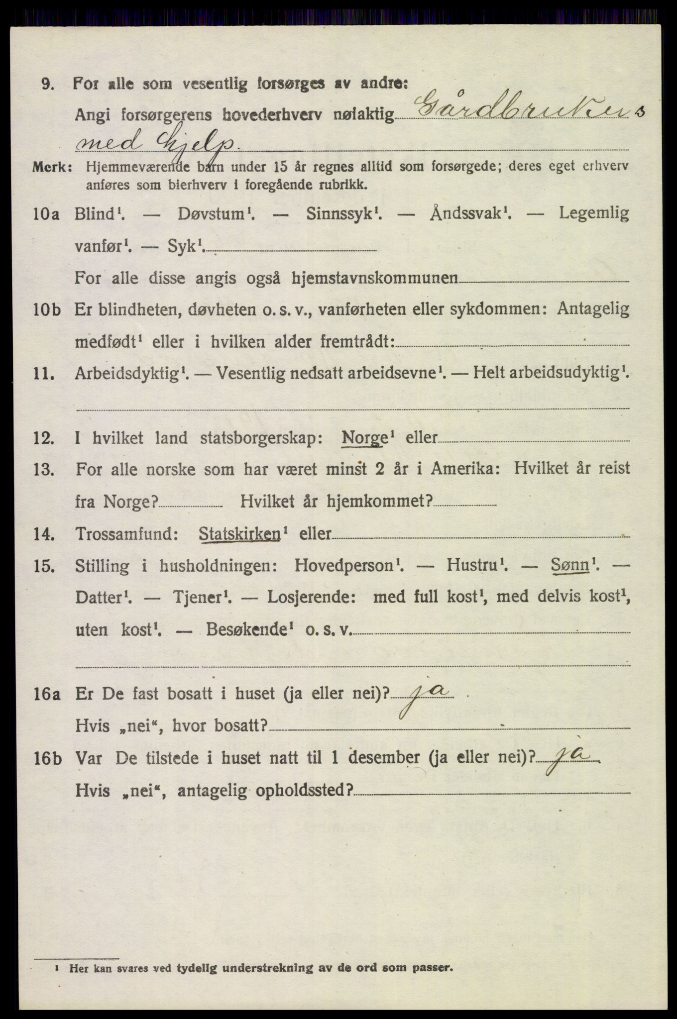 SAH, 1920 census for Øvre Rendal, 1920, p. 1290