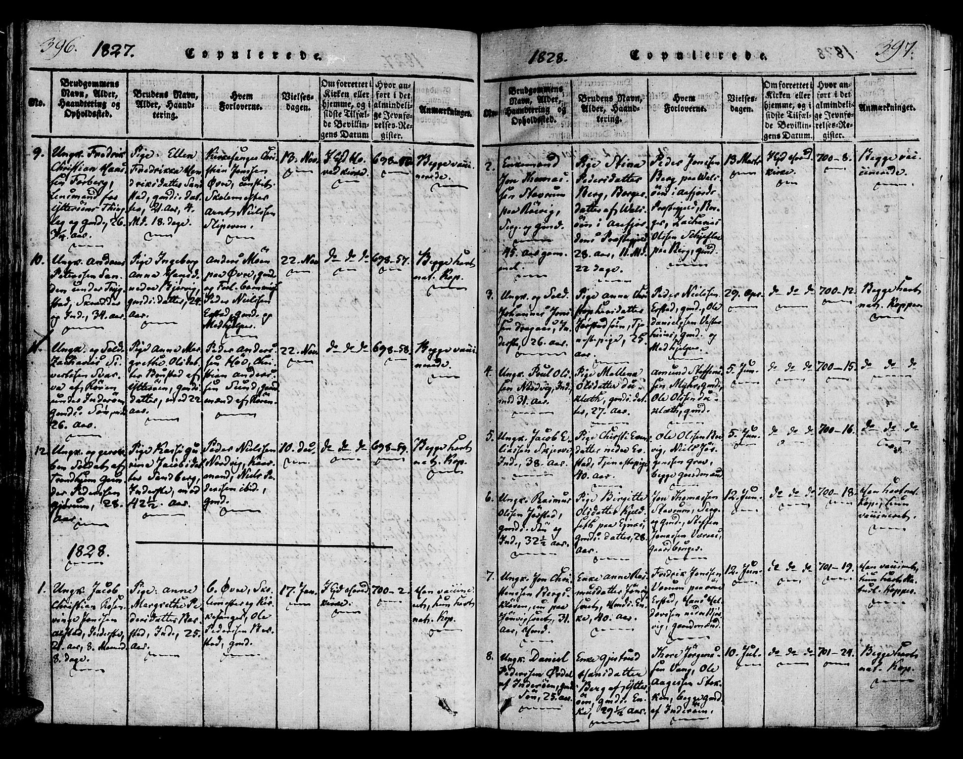 Ministerialprotokoller, klokkerbøker og fødselsregistre - Nord-Trøndelag, AV/SAT-A-1458/722/L0217: Parish register (official) no. 722A04, 1817-1842, p. 396-397