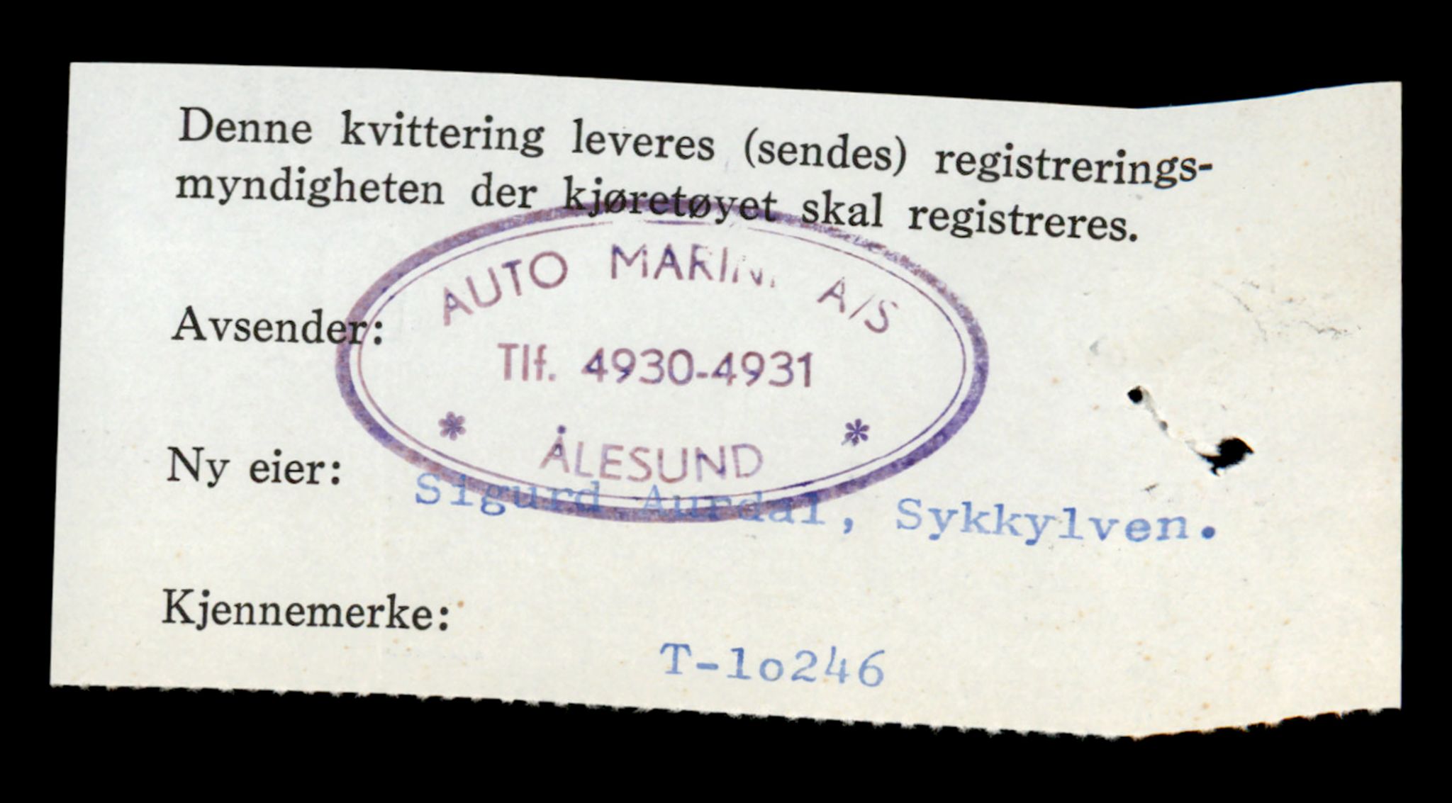 Møre og Romsdal vegkontor - Ålesund trafikkstasjon, AV/SAT-A-4099/F/Fe/L0019: Registreringskort for kjøretøy T 10228 - T 10350, 1927-1998, p. 496