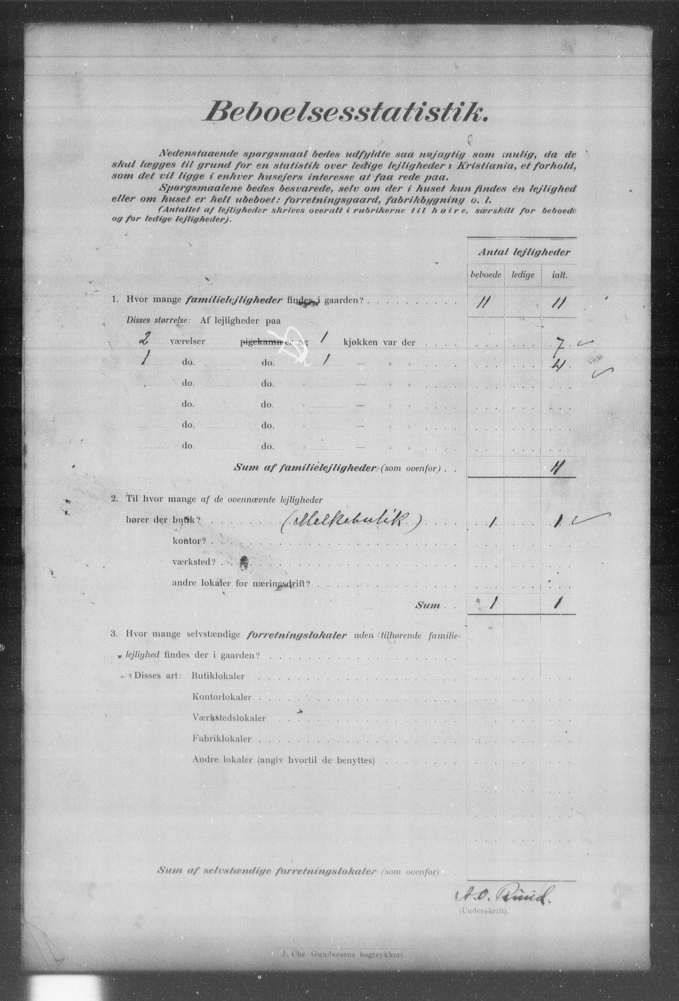 OBA, Municipal Census 1903 for Kristiania, 1903, p. 13854