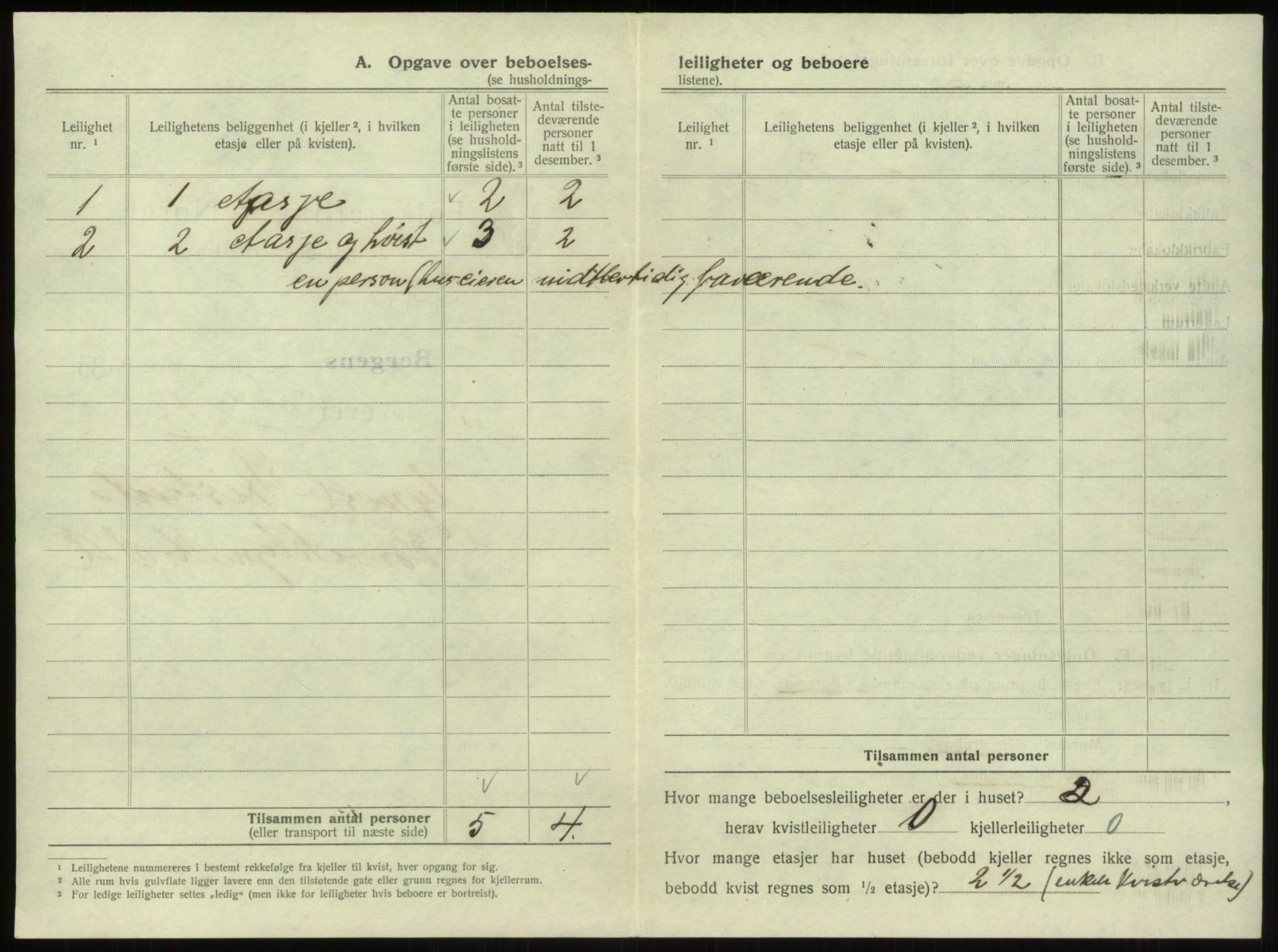 SAB, 1920 census for Bergen, 1920, p. 8137