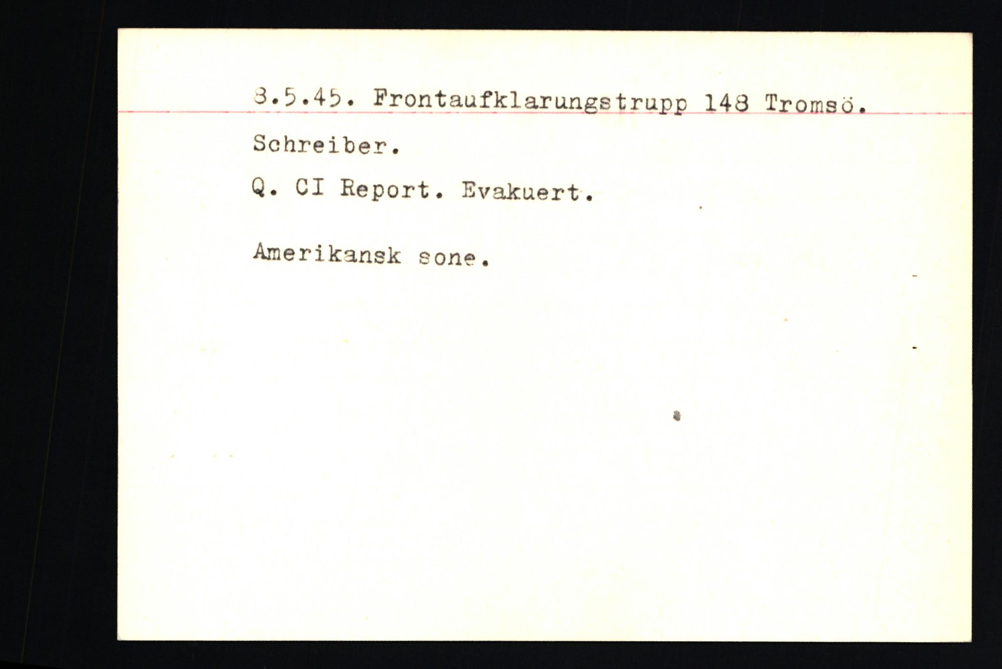 Forsvaret, Forsvarets overkommando II, RA/RAFA-3915/D/Db/L0002: CI Questionaires. Tyske okkupasjonsstyrker i Norge. Tyskere., 1945-1946, p. 374