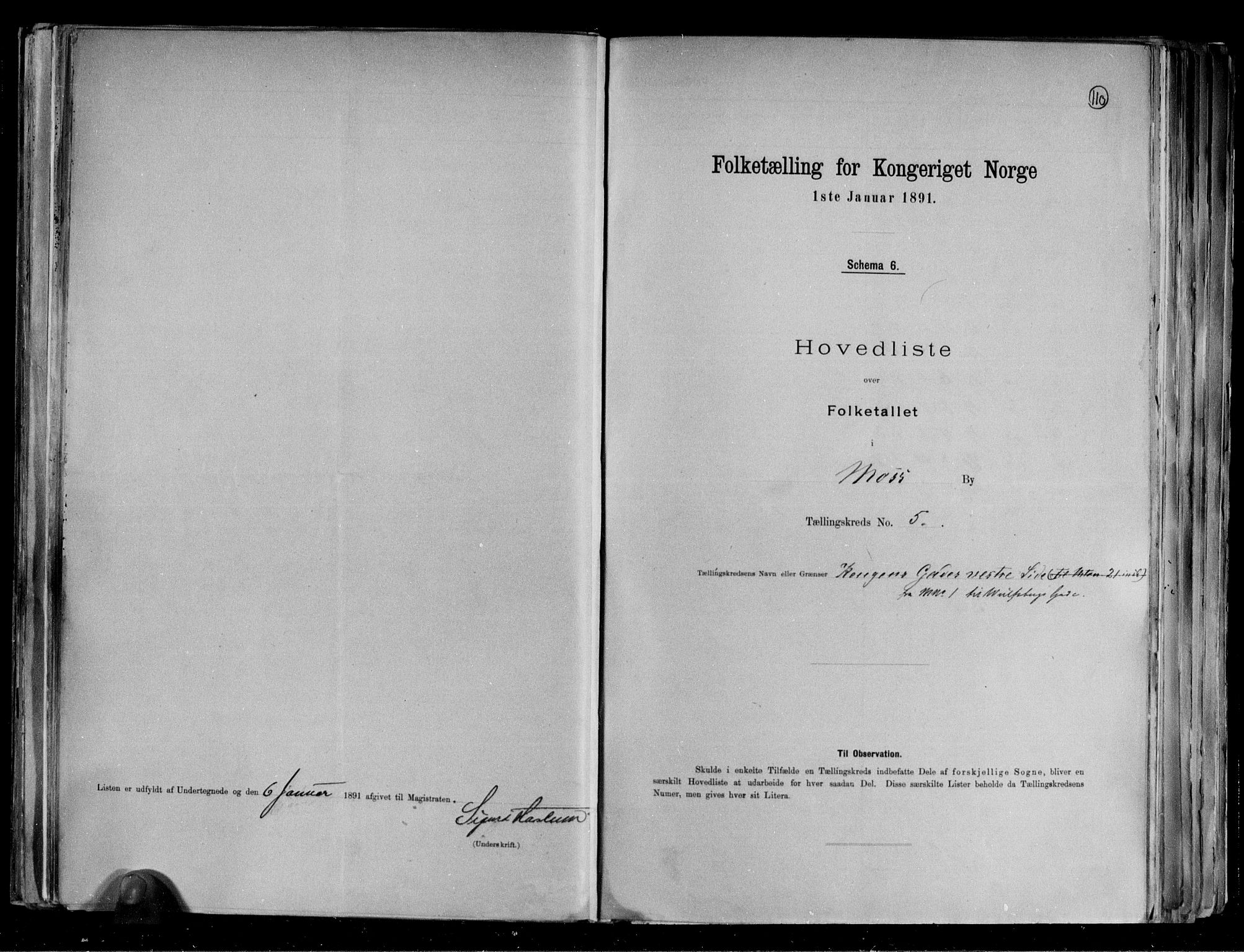 RA, 1891 census for 0104 Moss, 1891, p. 13