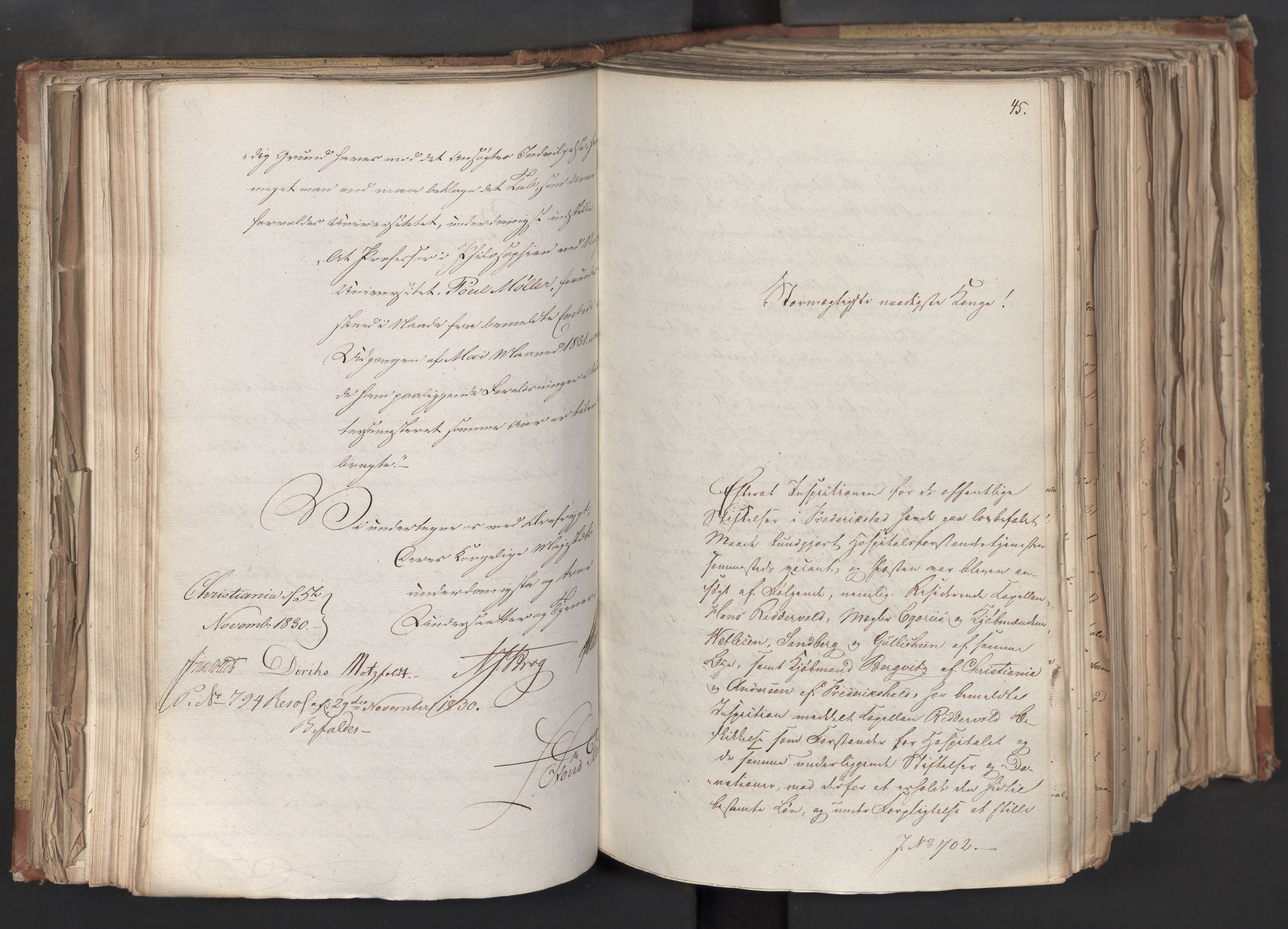 Statsrådsavdelingen i Stockholm, AV/RA-S-1003/D/Da/L0068: Regjeringsinnstillinger nr. 660-876, 1830, p. 148