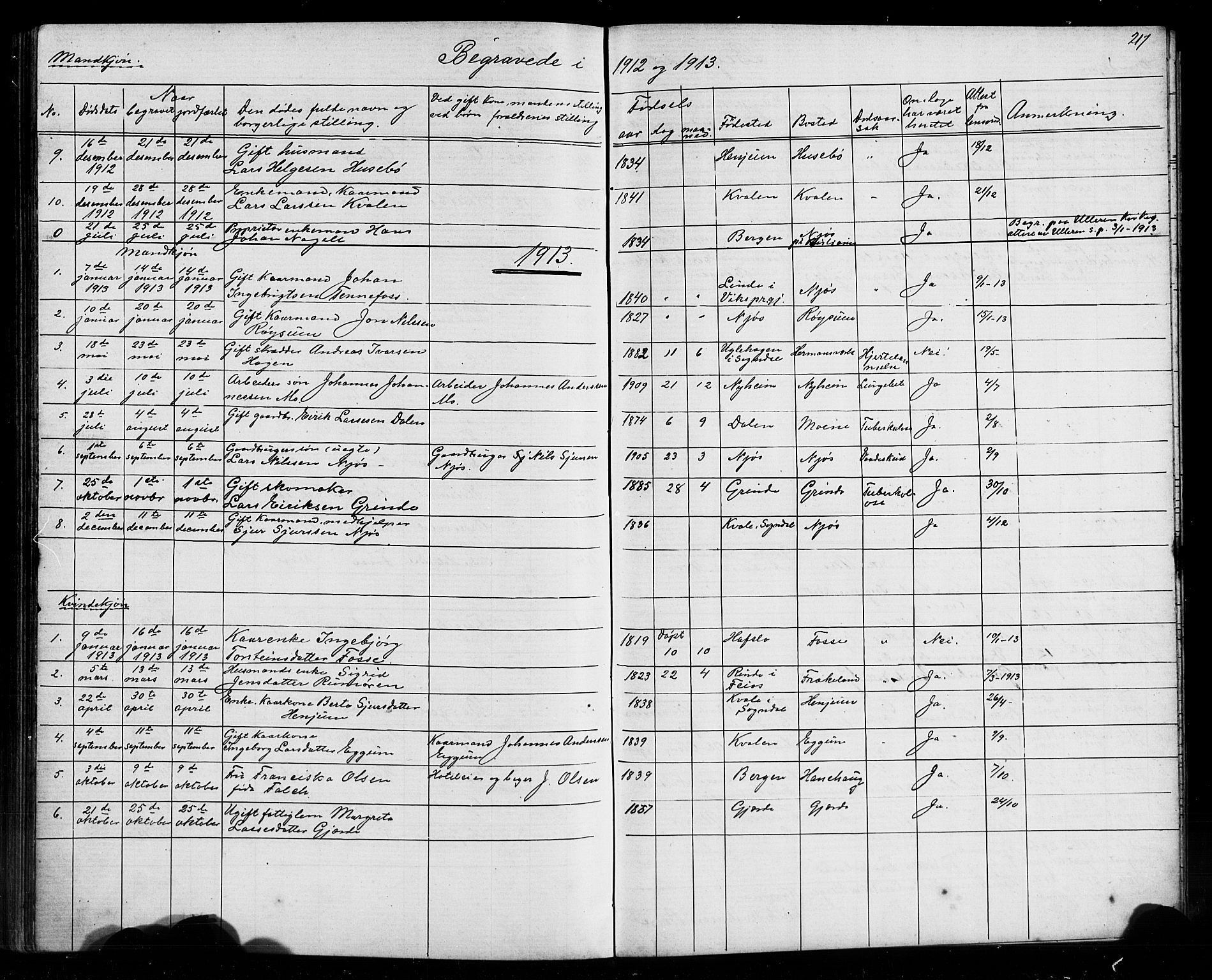 Leikanger sokneprestembete, SAB/A-81001: Parish register (copy) no. A 1, 1873-1916, p. 217