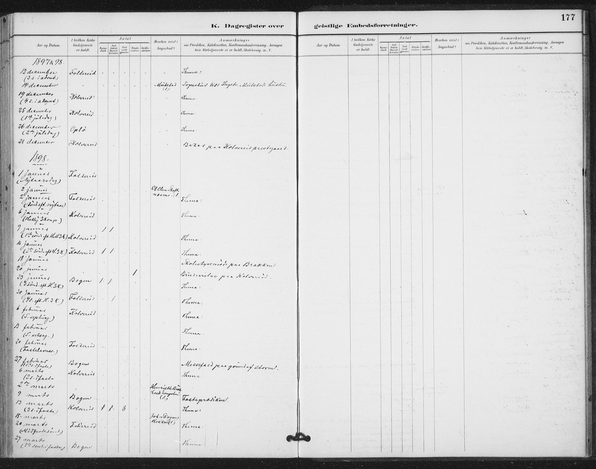 Ministerialprotokoller, klokkerbøker og fødselsregistre - Nord-Trøndelag, SAT/A-1458/783/L0660: Parish register (official) no. 783A02, 1886-1918, p. 177